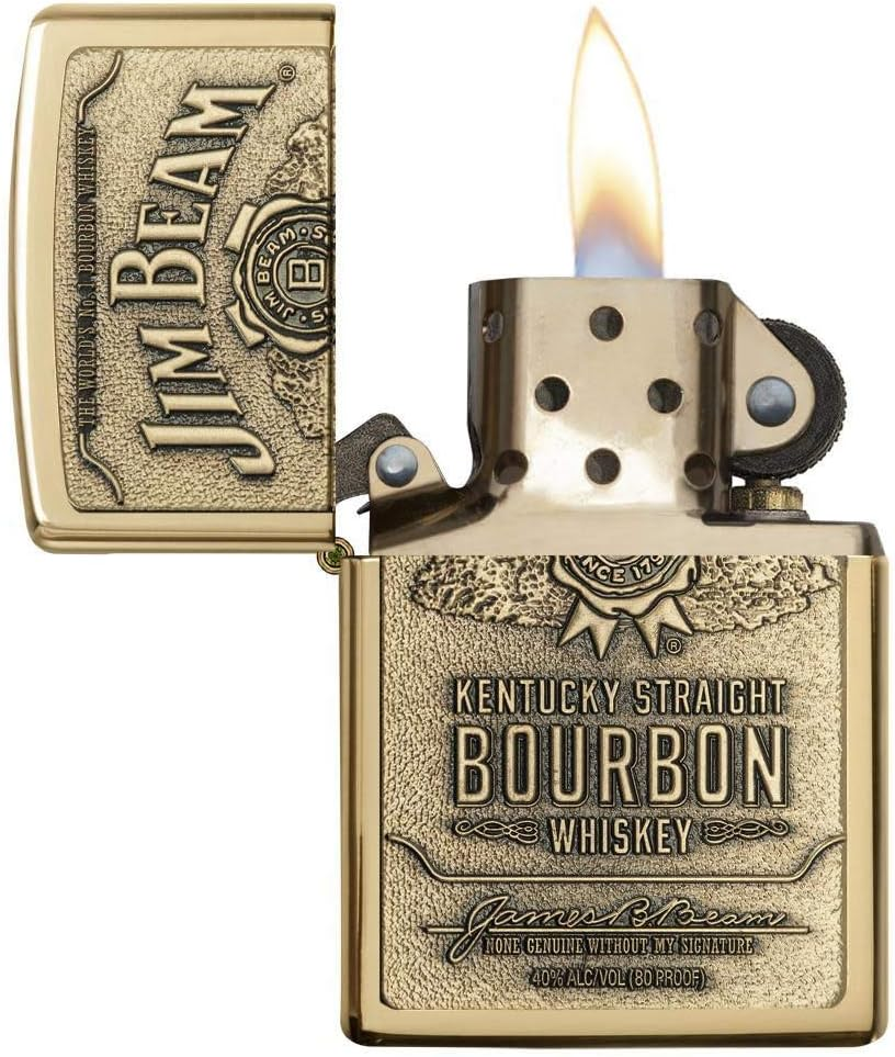 Zippo Jim Beam Lighters - Gold image number 4