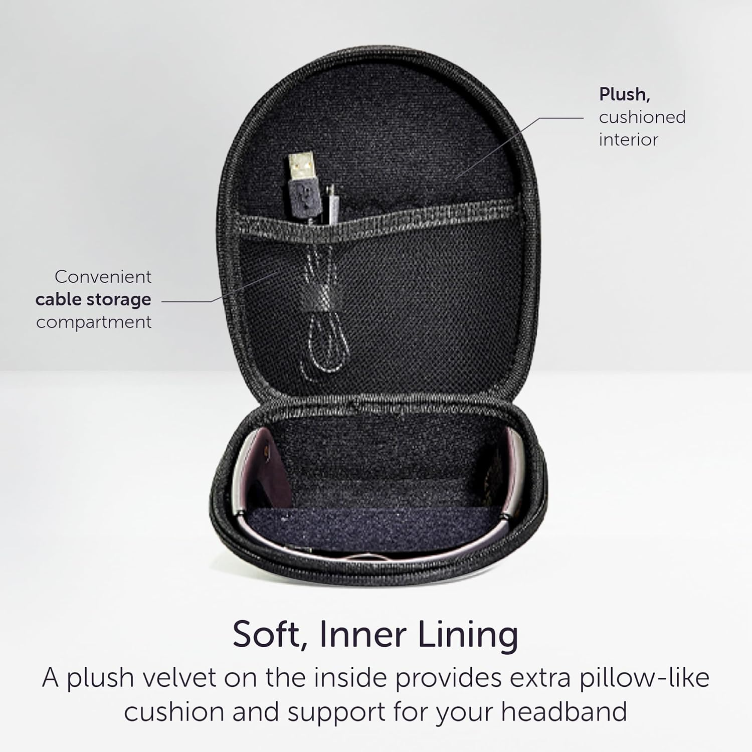 MUSE 2 Case | the Brain Sensing Headband Official Storage and Travel Carrying Case | Also Compatible with Original Headband | Storage Case for Biofeedback Devices and Neurofeedback Devices image number 3