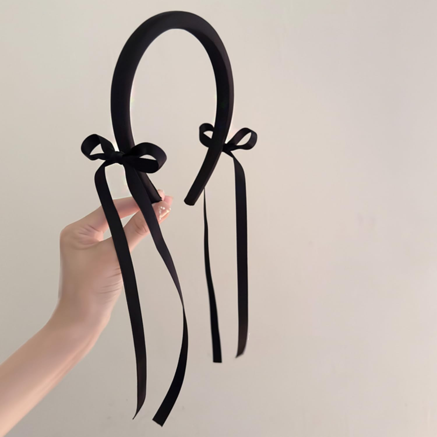 Headband, Hair Accessories for Women, Girls, Bride, Fashion Flower Girl Headbands, Hair Band Headpiece with Tassels (Black) image number 2