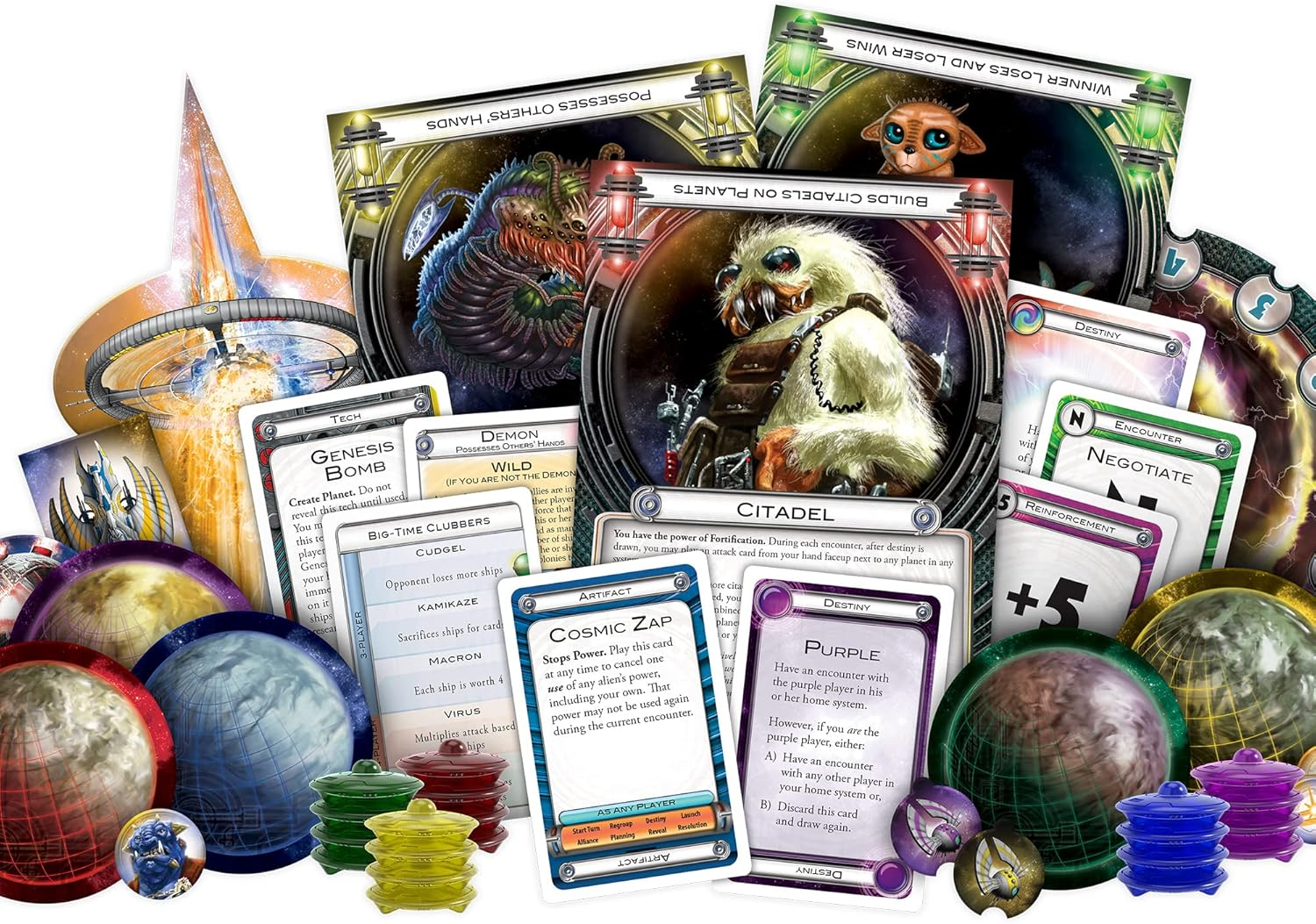 Fantasy Flight Games CE01 Cosmic Encounter 42Nd Anniversary Edition Strategy Game image number 3
