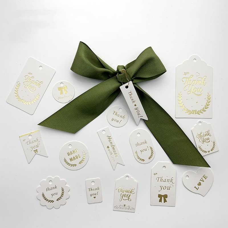 AIWFL 100PCS Blank Kraft Tags Paper Hang Tags DIY Cards White Hanging Marking Tags Price Labels for Wedding Birthday Party Favor image number 4
