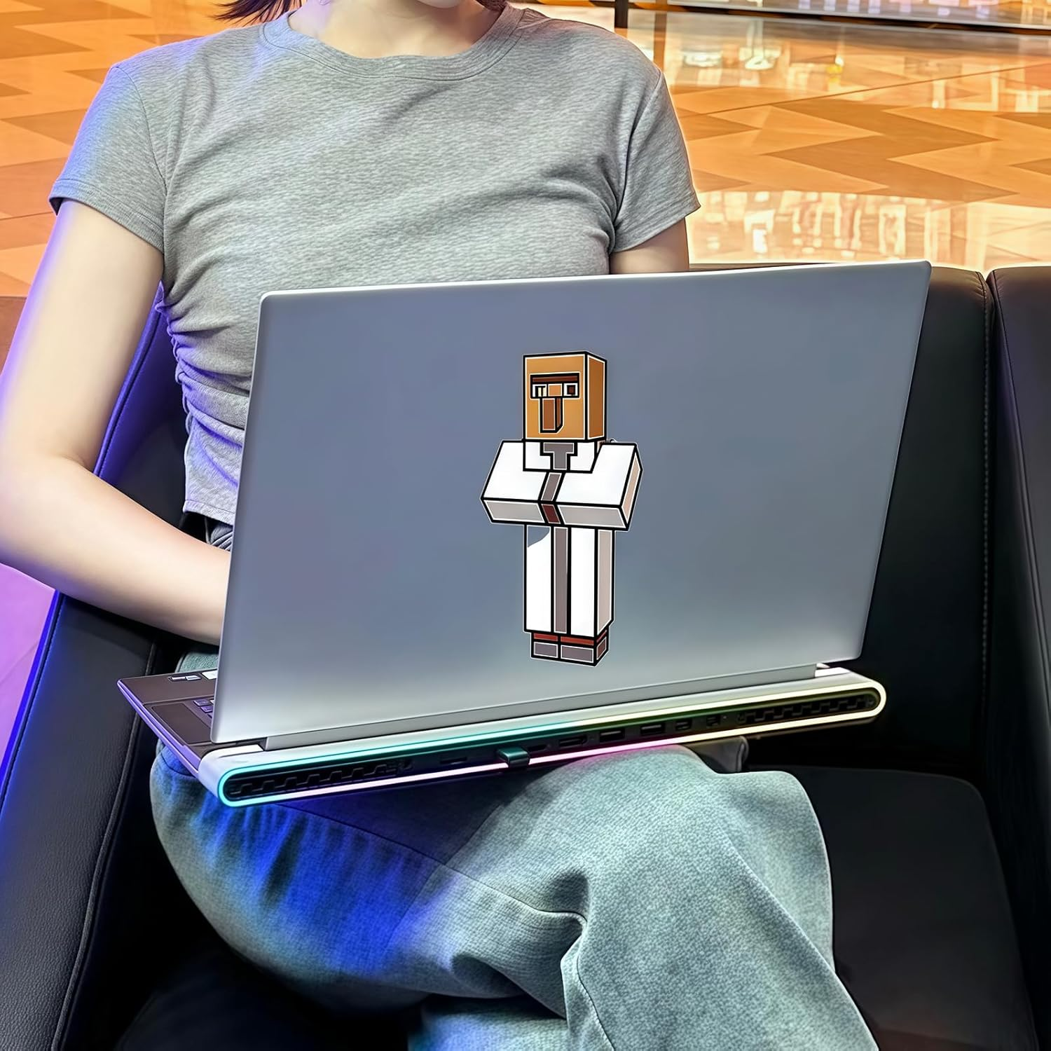 8 Sheets Kids Minecraft Stickers Crafts Activities DIY Minecraft Party Bag Bottle Decorations, Birthday Gifts, Party Favors Make Your Own Stickers for Kids Rewards