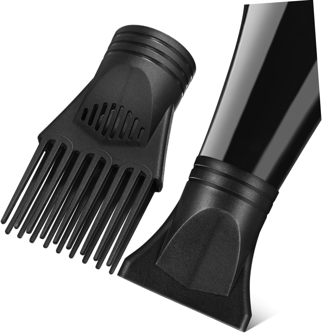 2Pcs Hair Dryer Nozzle Attachments Comb Diffuser for Versatile Styling Plastic Easy Installation for Straight Curly Hair image number 4