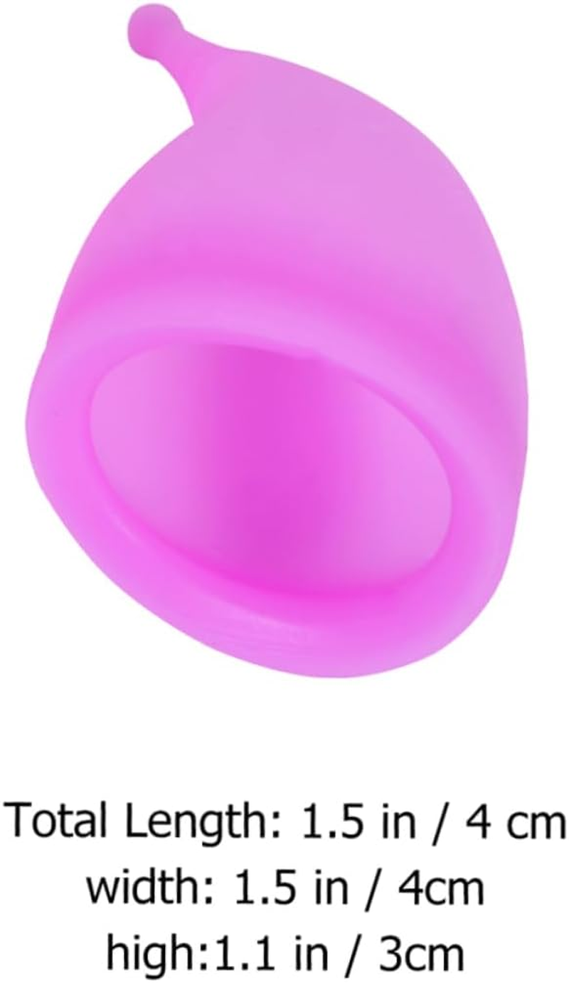 FOYTOKI 30Ml Silicone Menstrual Cup 6Pcs Leak-Proof Feminine Menstrual Cup Set for Women Soft Medical-Grade Material Suitable for Travel and Daily Use image number 3