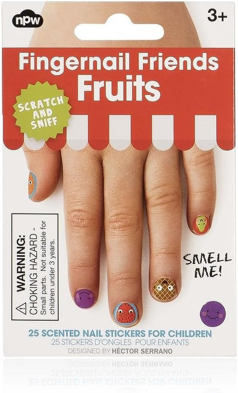 NPW-USA Scratch & Sniff Fruits Fingernail Friends Nail Stickers (25 Count) - Butterflies image number 4