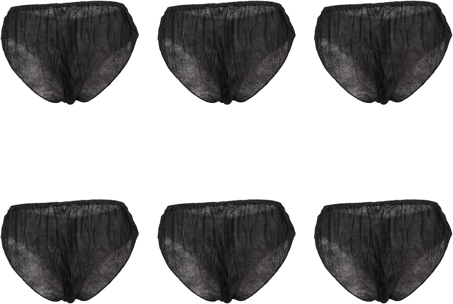 50 Pieces Disposable Underwear, Disposable Panties, Underwear Travel Boxer Briefs Disposable Maternity Underwear Postpartum Travel Briefs Period Pants Black Classic