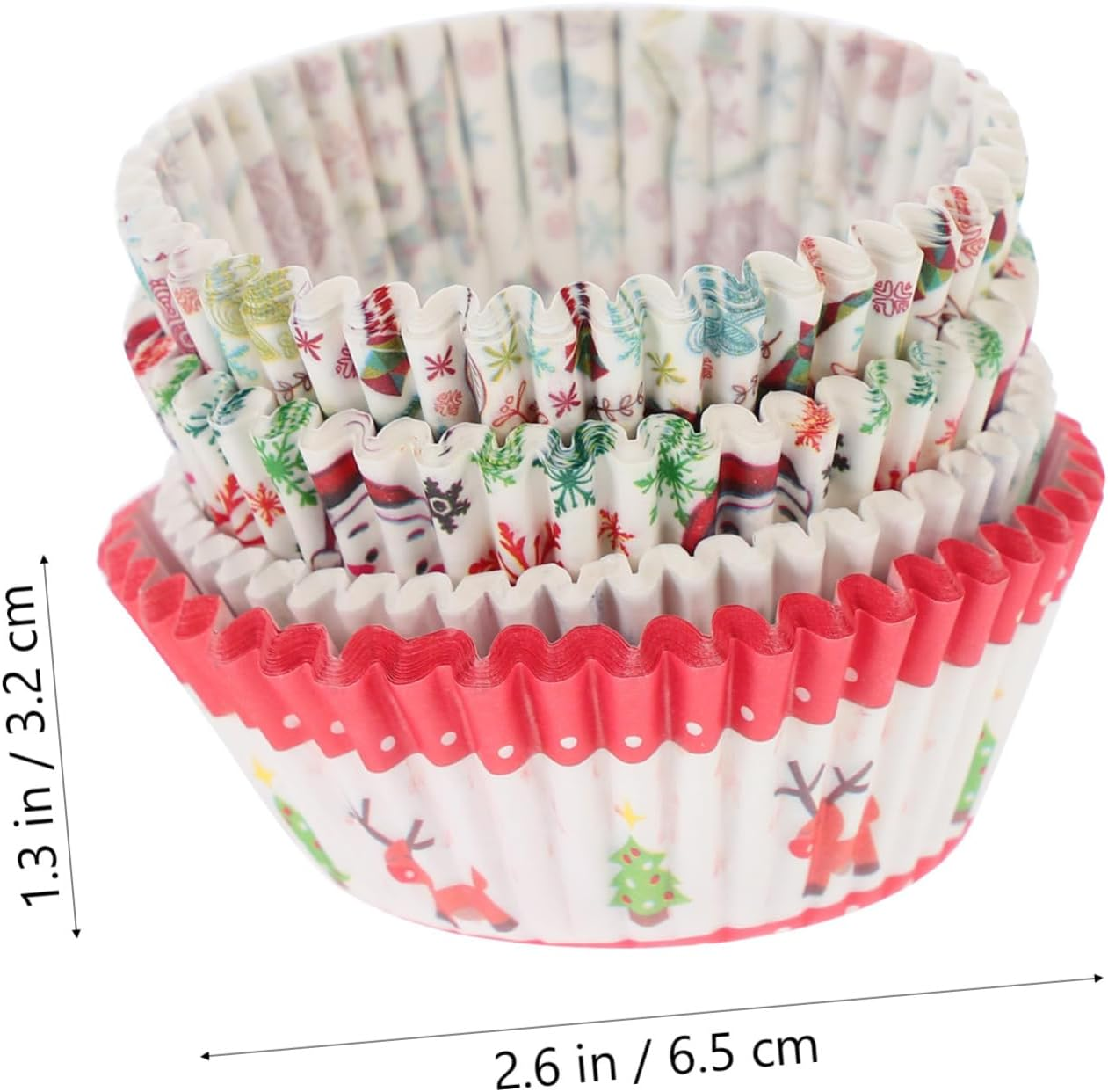 Cake Baking Cups 400Pcs Decorative Paper Moulds Strong Sturdy Non-Deformable Easy to Use Great for Occasions image number 2