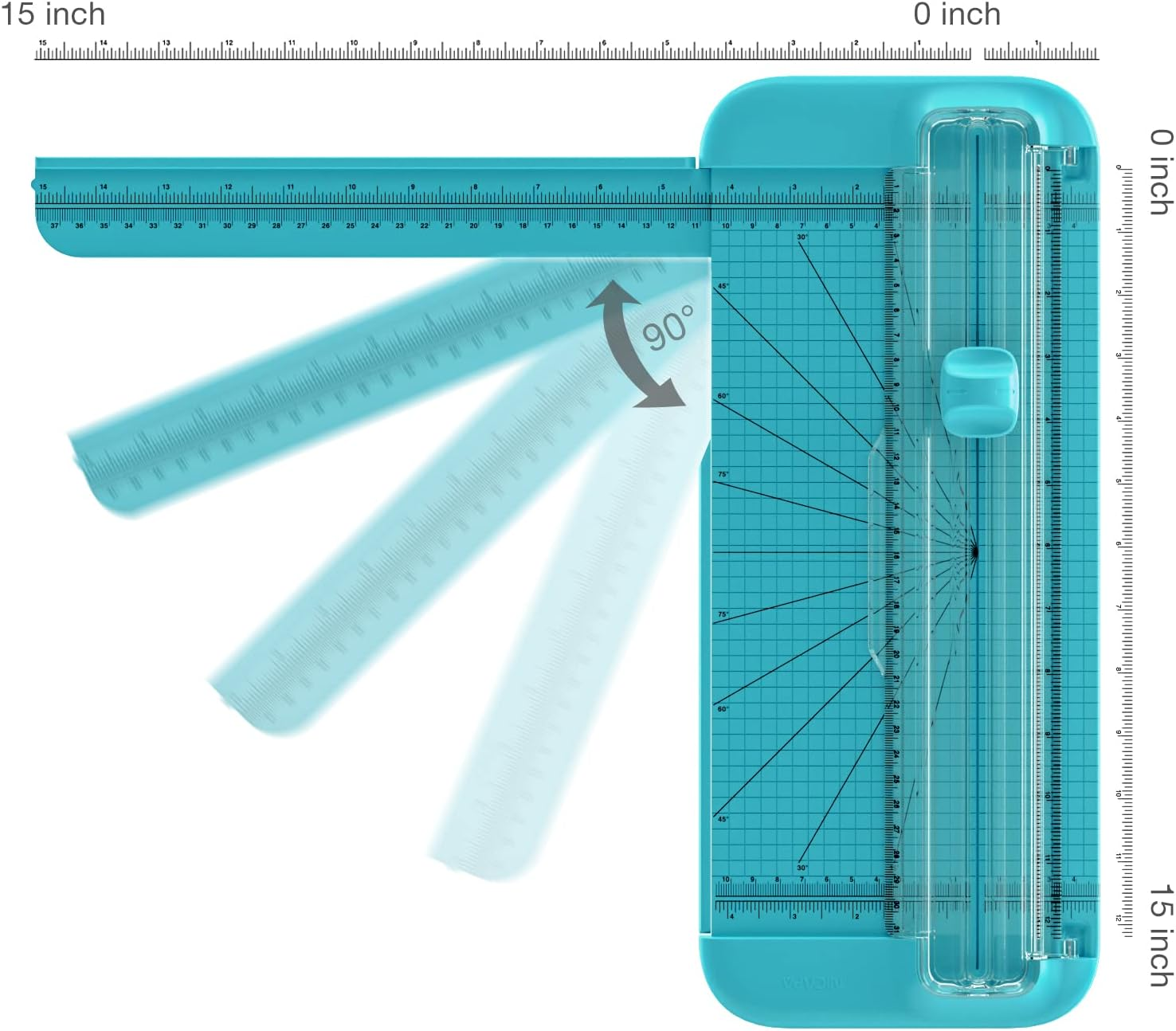 NICAPA Paper Trimmer A4 Paper Cutter Weeding Tool Set for Vinyl , Basic Weeding Tool Kit Craft Knife/Weeder/Scraper/Spatula/Tweezers/Scissors A4 Craft Paper Trimmer Tool Set for Vinyl, Paper, Photo , Coupon, Lable and Cardstock-Blue - White image number 6