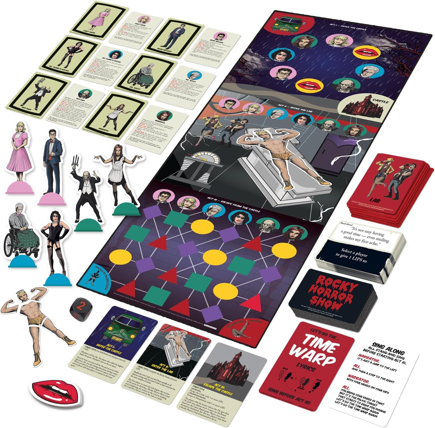 University Games Rocky Horror Show Board Game &ndash; 50Th Anniversary Edition, Immersive Interactive Party Game, Iconic Characters, Musical Fun, Ages 12+ image number 1