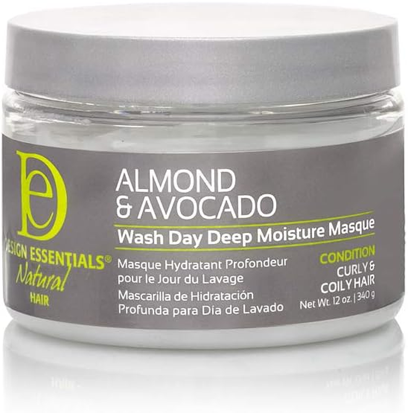 Design Essentials Natural Almond & Avocado Wash Day Deep Moisture Masque, 12 Ounce image number 1