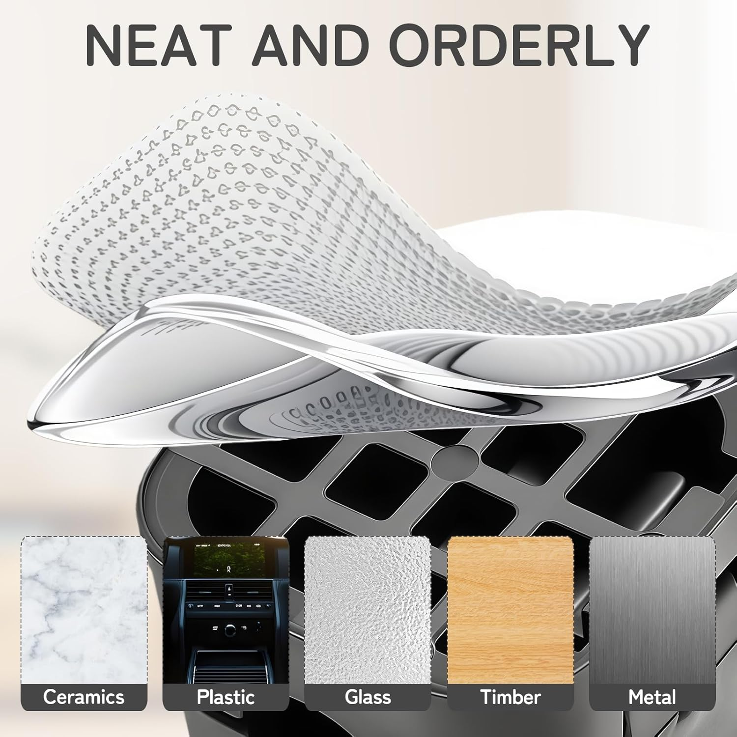 16 Pcs Magnetic Cable Clips Holder, Cord Holder Organizer, Adhesive Management Cable Organiser for Desk Accessories, Wire Keeper for Wire Phone USB Charger Cable Wall Car Nightstand Office Home image number 6