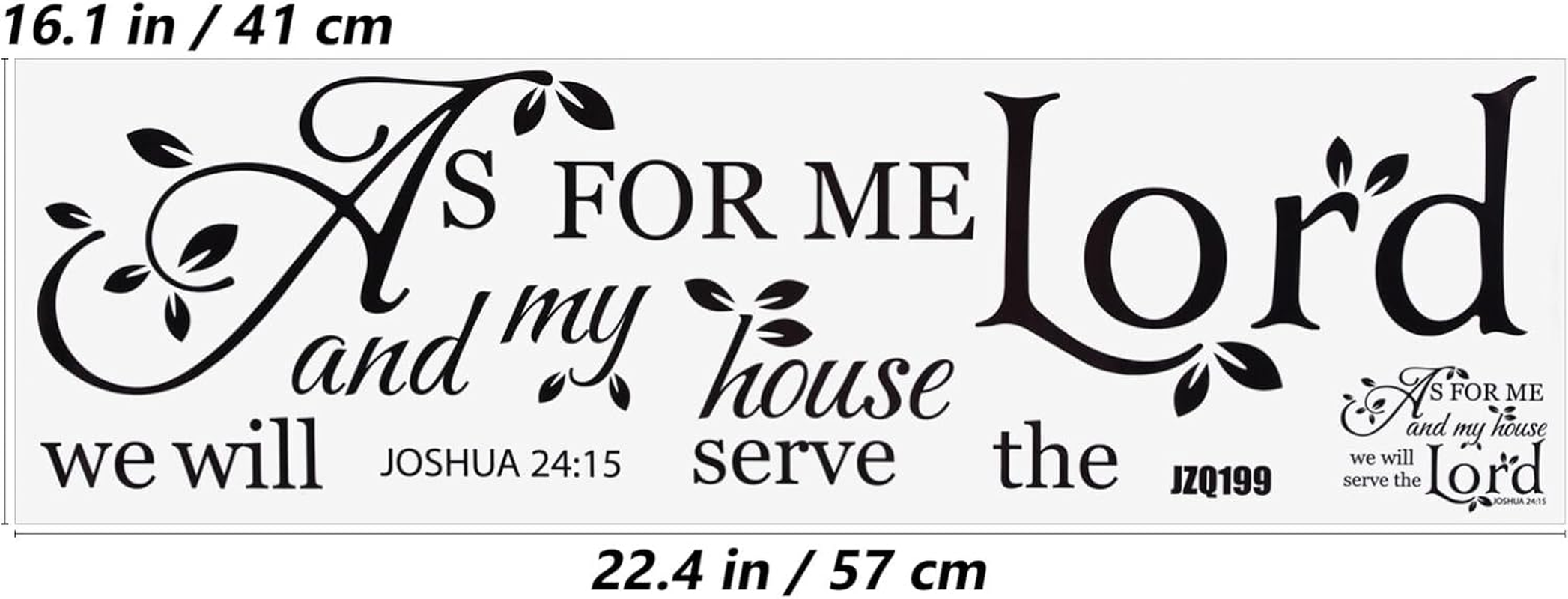 HOODANCOS Bible Verse Wall Stickers Inspirational Quote Wall Decals Religious Wall Stickers Peel and Stick Motivational Wall Decal for Bedroom Living Room Office Bathroom :15