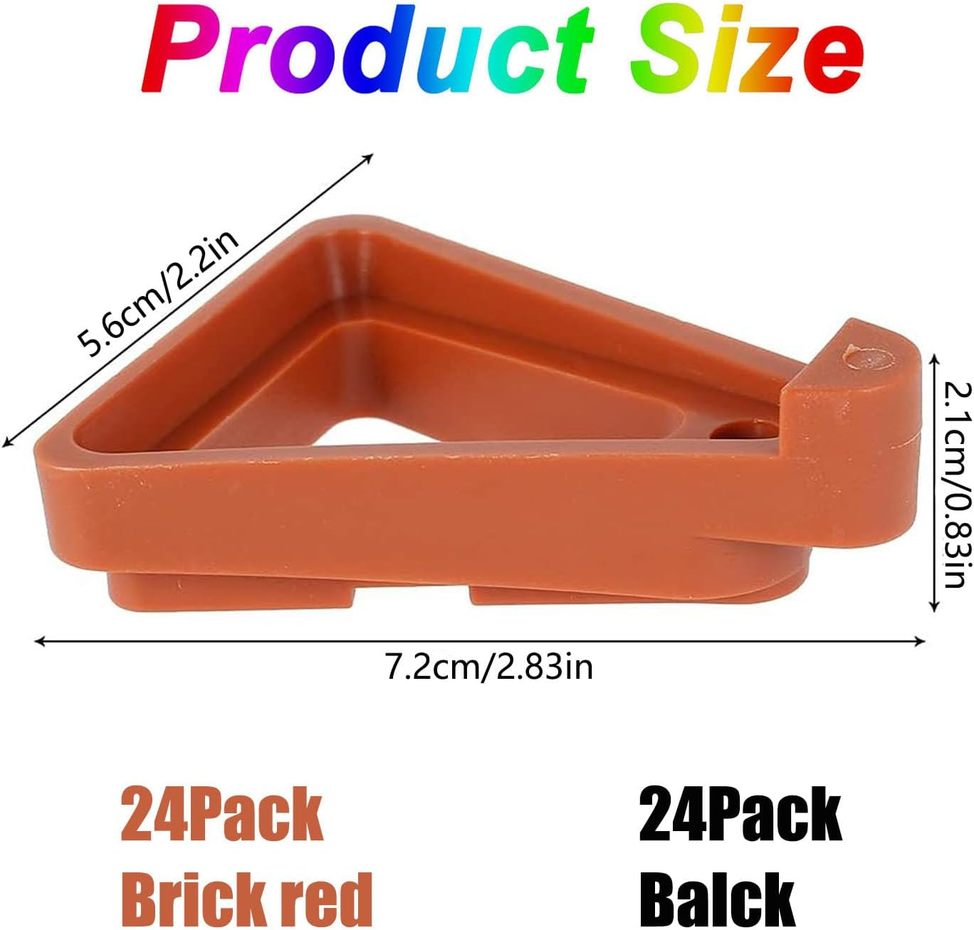 Mtxorvix 24 Pcs Plant Pot Feet, Pot Feet Plant Pot Toes Invisible Triangle Flower Pot Risers Pot Lifters Support PP Garden Flowerpot Risers for Indoor Outdoor Gardening Plant Container (Black) image number 5