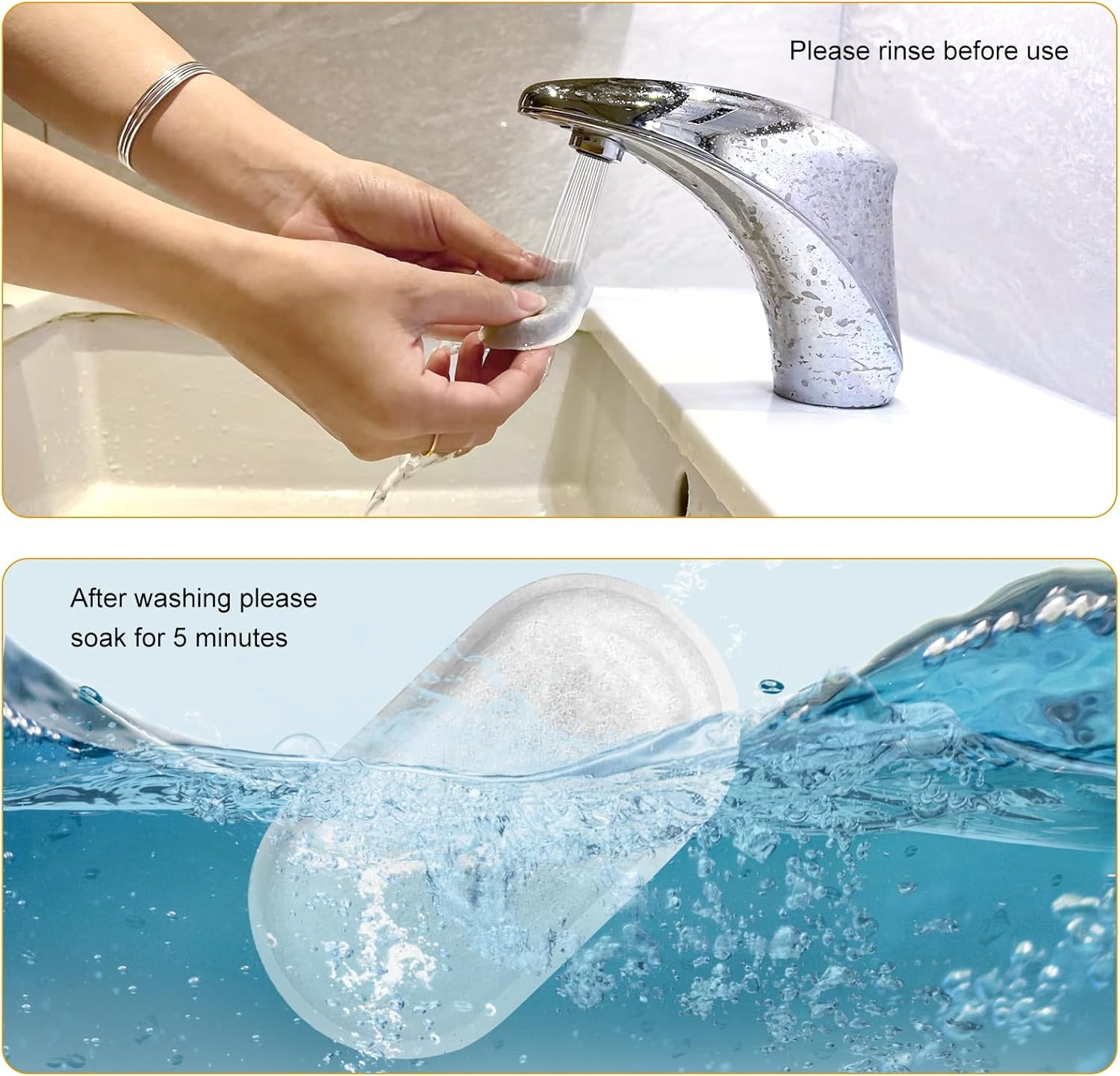 MXTIMWAN Drinking Fountain Cat Replacement Filter, Drinking Fountain Filter, Cat Fountain 8 Pieces Carbon Filter and 8 Pieces Foam Filter, Filter Cat Fountain for 3.2 L Stainless Steel Cat Fountain image number 2