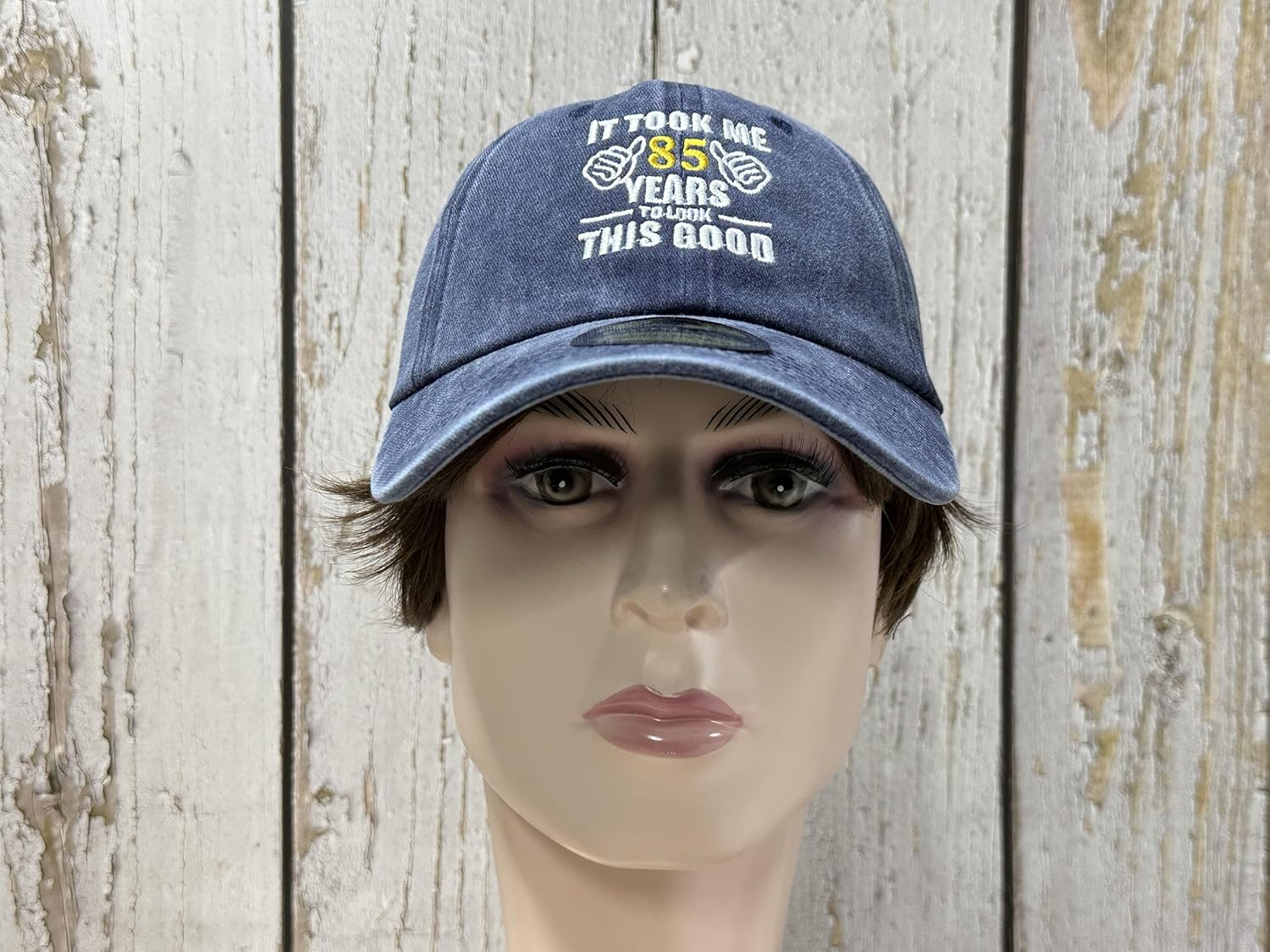 Enodtter 85Th Birthday Gifts for Men Women, It Took Me 85 Years to Look This Good Hat, Navy Blue Embroidered Baseball Cap Dad Hats image number 2