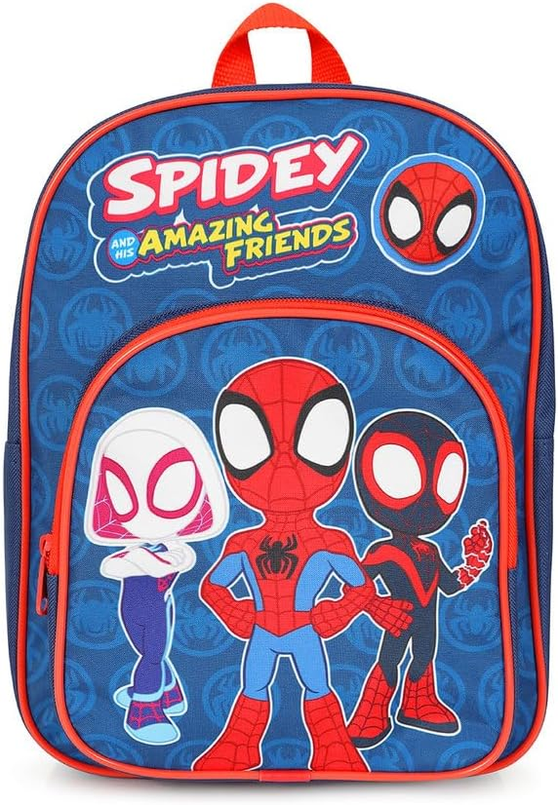 Spidey and His Amazing Friends Kids Backpack Spiderman Rucksack Boys Girls School Bag, Red, One Size
