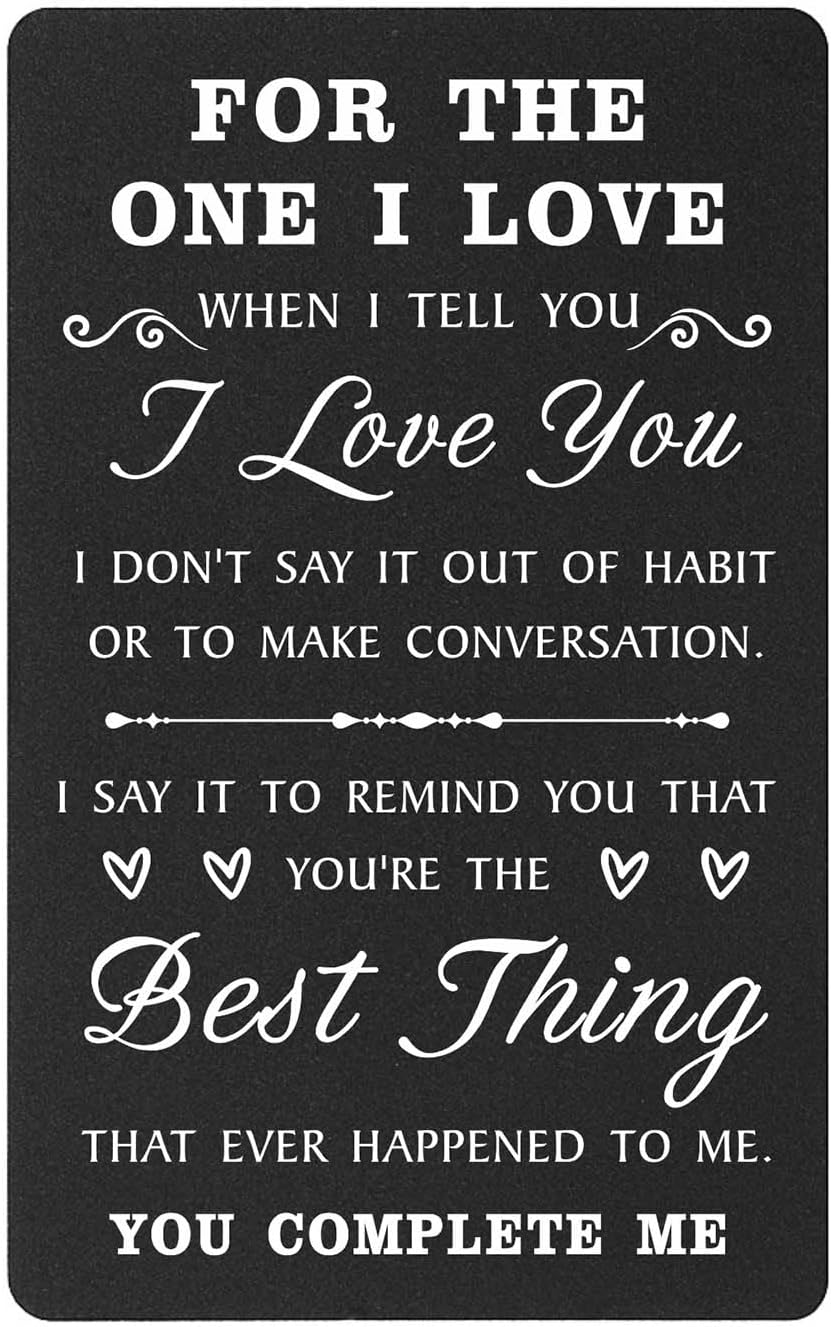 I Love You Wallet Card for Men, Soulmate Gifts Card for Him, Unique Birthday Gifts Card for Men image number 5