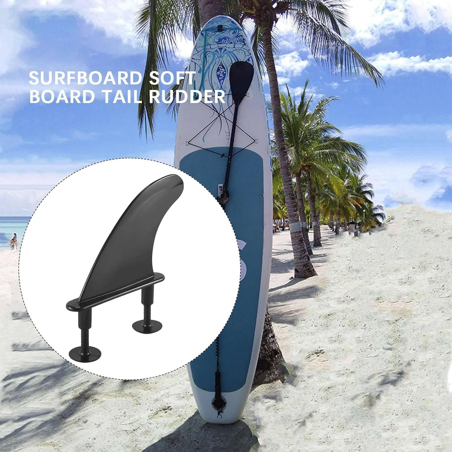 Surfboard Fin Kits Soft Top Surfboard Fins Foam Surf Boards Accessories for Surfing Enthusiasts image number 4