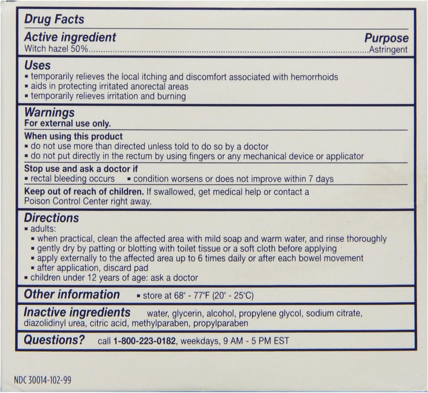 Tucks Medicated Pads / Witch Hazel Hemorrhoidal Medicated Pads 100 Count by Tucks image number 2