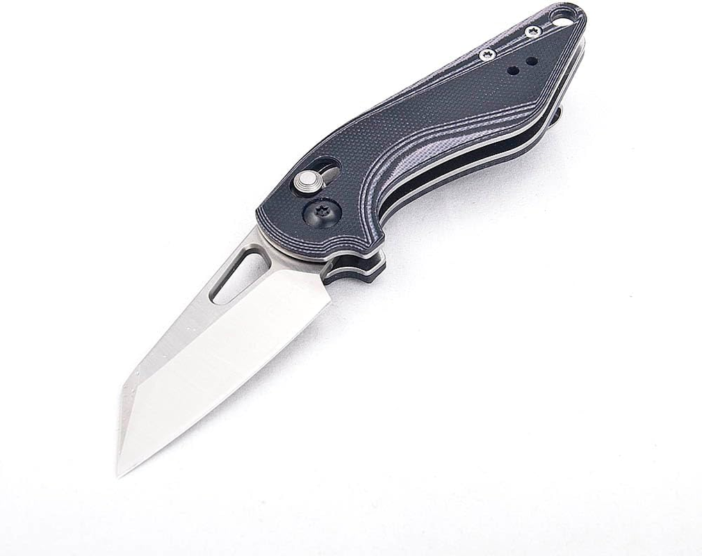 Tungyi Pocket Folding Knife, 2.3 Inch D2 Steel Blade, G10 Handle, Small EDC Knife with Pocket Clip for Left and Right Hand, Great for Everyday Carry Camping Hiking Great Outdoor Gifts for Men Women image number 5