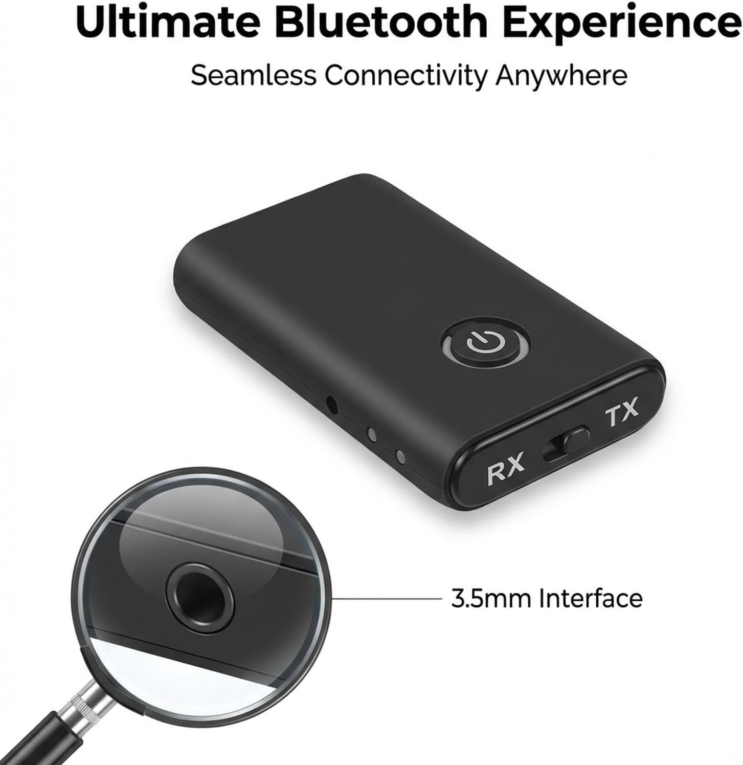 5.3 Bluetooth Transmitter Receiver, 2 in 1 Wireless Adapter with 3.5Mm Jack - Low Latency Audio, Stable Connection, Ideal Wireless Audio Receivers & Adapters for TV and Home Theater image number 5