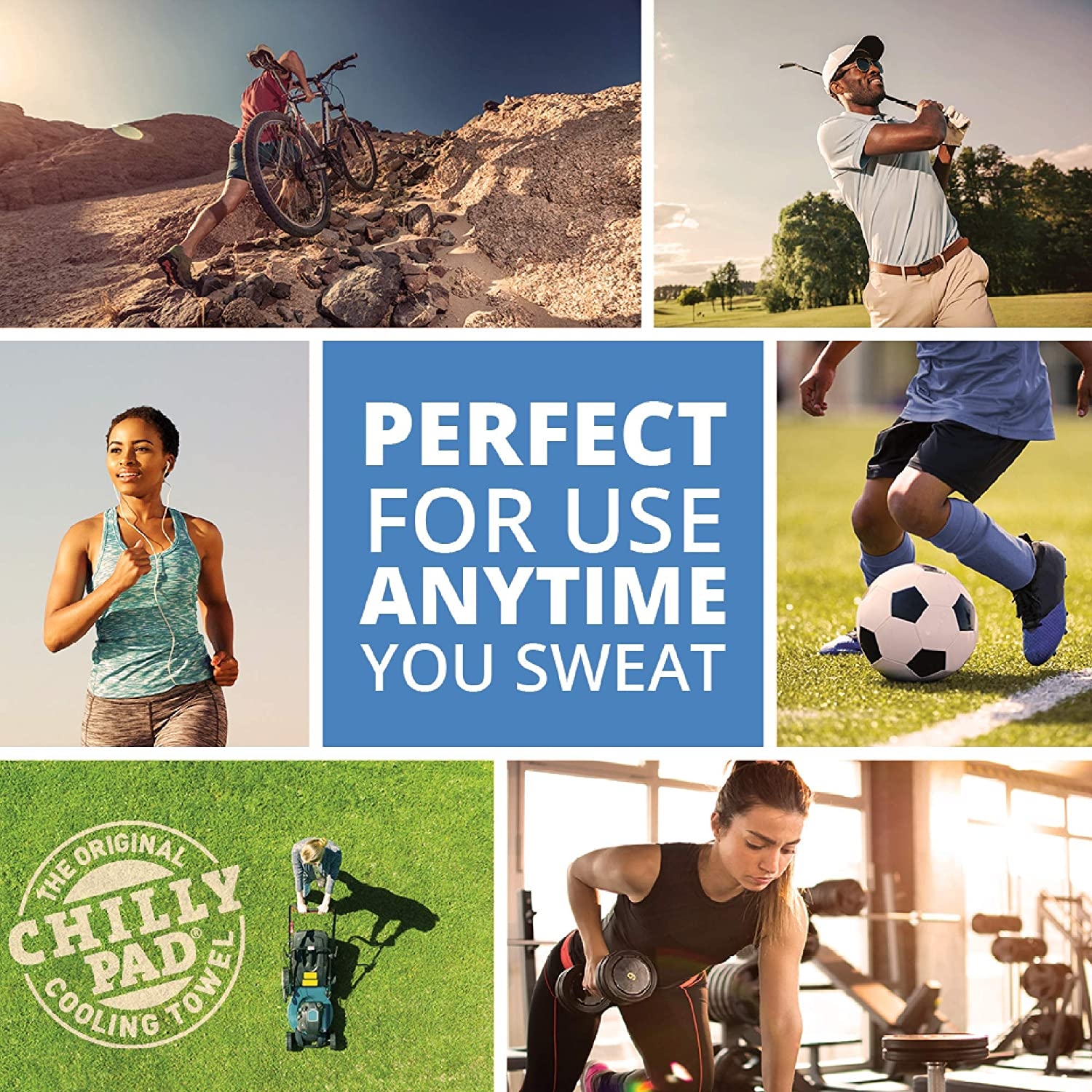 FROGG TOGGS Chilly Pad, Instant Cooling Towel, Long Lasting, Reusable, Sports and Outdoors Neck Towel 33X13 - Deep Purple image number 7