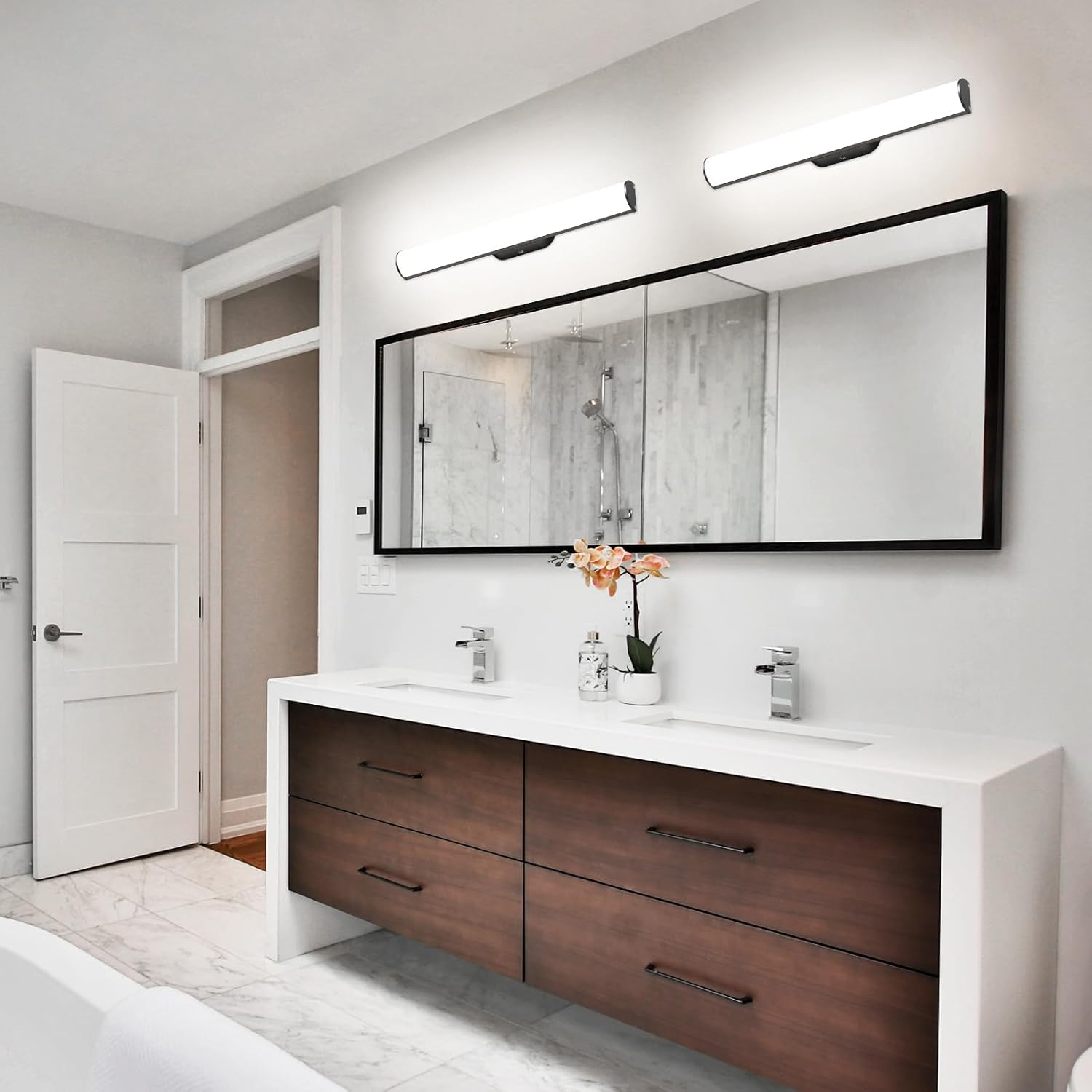 OOWOLF 12 W 31.5 Cm Bathroom Lamp for Mirror &ndash; 4000 K LED Lighting IP44 Wall over the Mirror for Vanity/Wardrobe image number 4