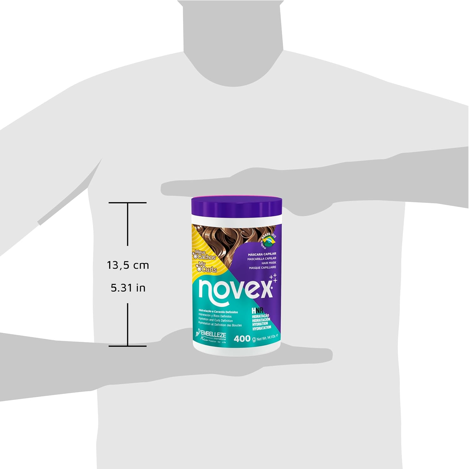 Novex My Curls Extra Deep Hair Care Cream Mask 14Oz/400G - Enhanced with a Mix of Oils and Cranberry Extract (Suitable for All Curls) image number 1