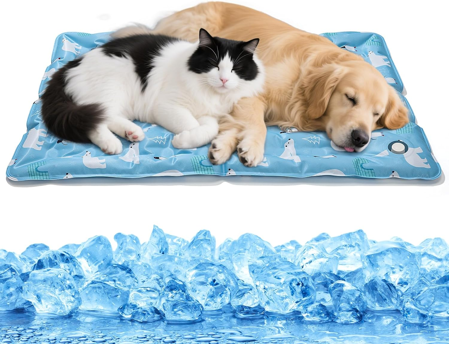 Minimighty Large Cooling Cat Bed Mat 60X90Cm, Waterproof Cooling Pad Mat for Cats Dogs, Cooling Pad for Pet Indoor Outdoor