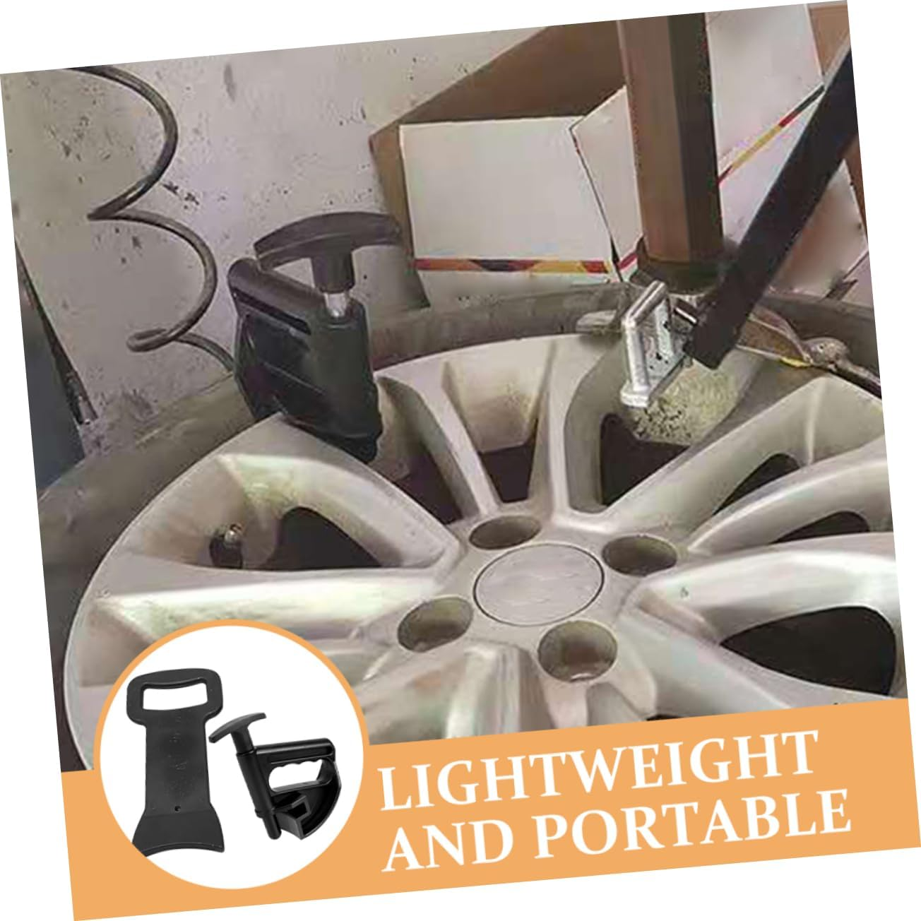 GARVALON 1Set Tire Changer Tool Pressure Plate Multi-Functional Tire Removal and Installation Helper for Easy Use Garage Workshop image number 5