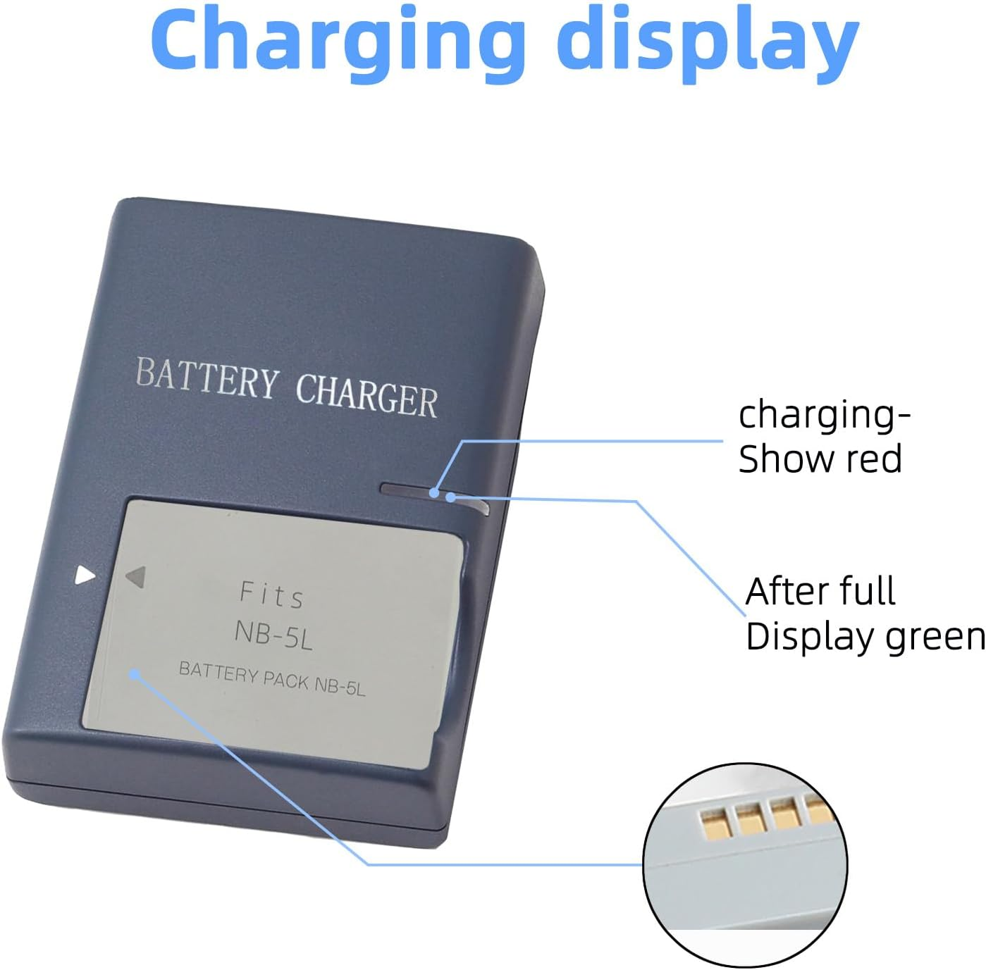 KWTOUL NB-5L NB5L Battery Charger Compatible with Canon Powershot S100, S110, SD790IS, SD850IS, SD870IS, SD880IS, SD890IS, SD970IS, SD990IS, SX200IS, SX210IS, SX220IS, SX230HS Cameras image number 6