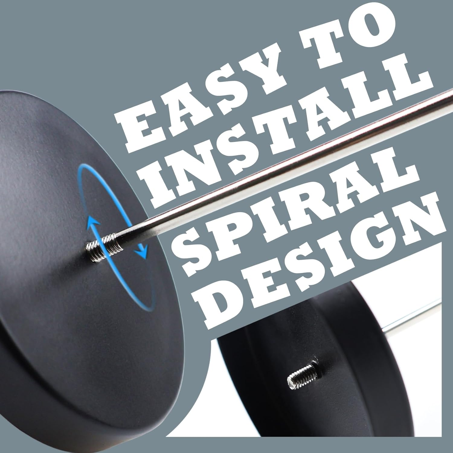 2 Pcs Receipt Holder Spike, 5.5Inch Metal Memo Spike, Black Straight Rod Spike with round Stand, Spindle Spike Stick Receipts Desk Check Bill Fork for Restaurant Office Bar Supermarket image number 3