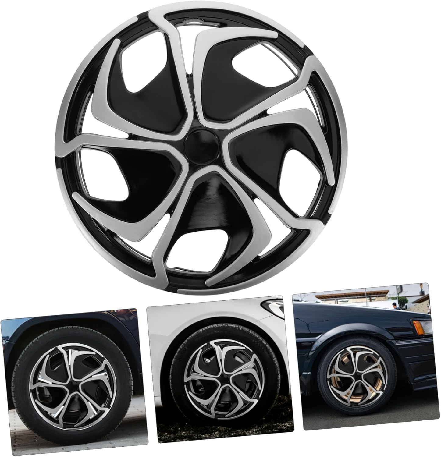 ULTECHNOVO Automotive Hubcaps Wheel Rim Protector Wheel Cover Car Stylish Designs for Car Appearance image number 4