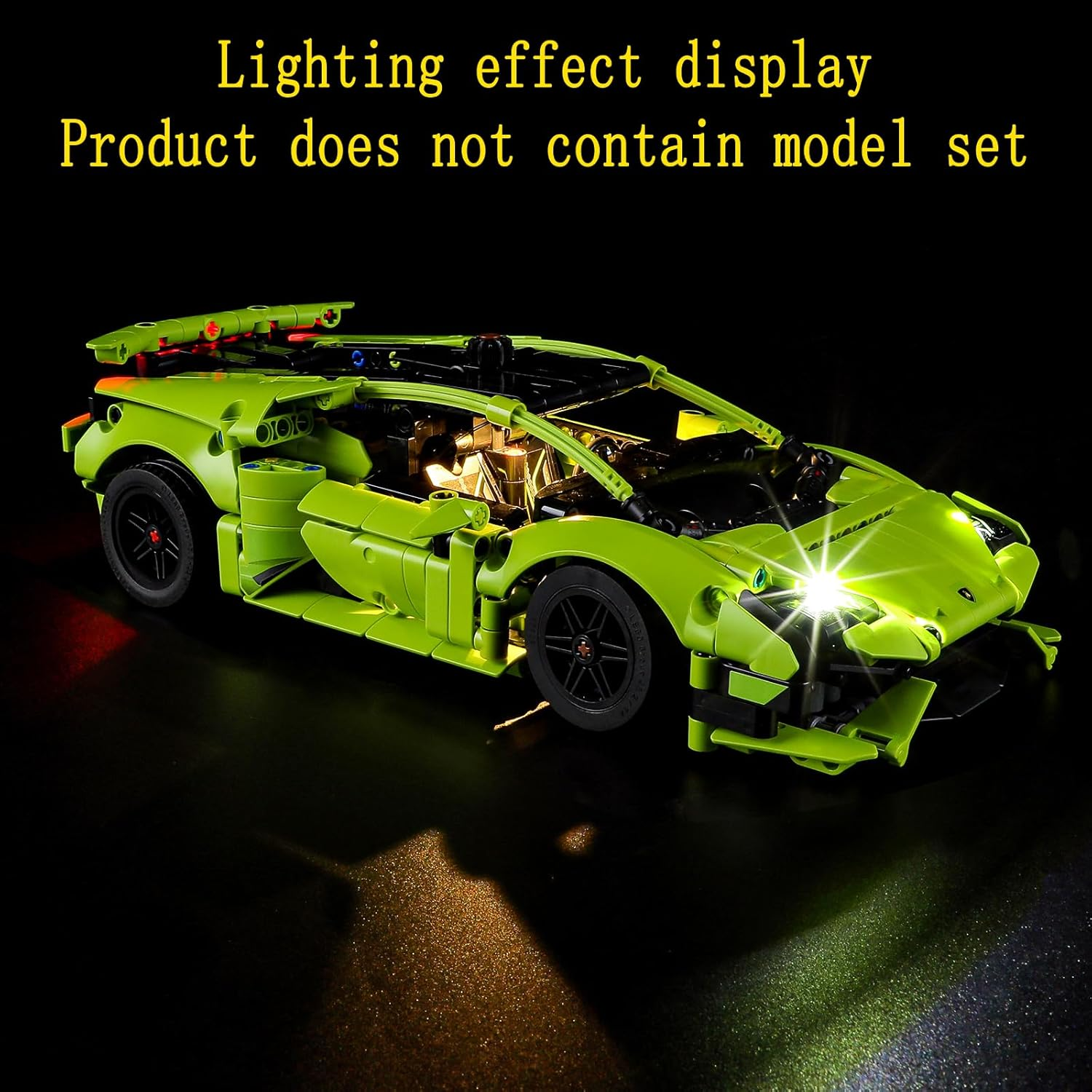 GEAMENT LED Light Kit Compatible with  Lamborghini Hurac&aacute;n (Huracan) Tecnica - Lighting Set for Technic 42161 (Building Set Not Included) image number 6