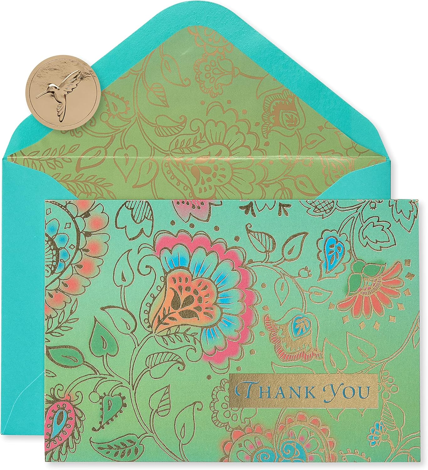 Papyrus Bohemian Thank You Boxed Note Cards, 12-Count