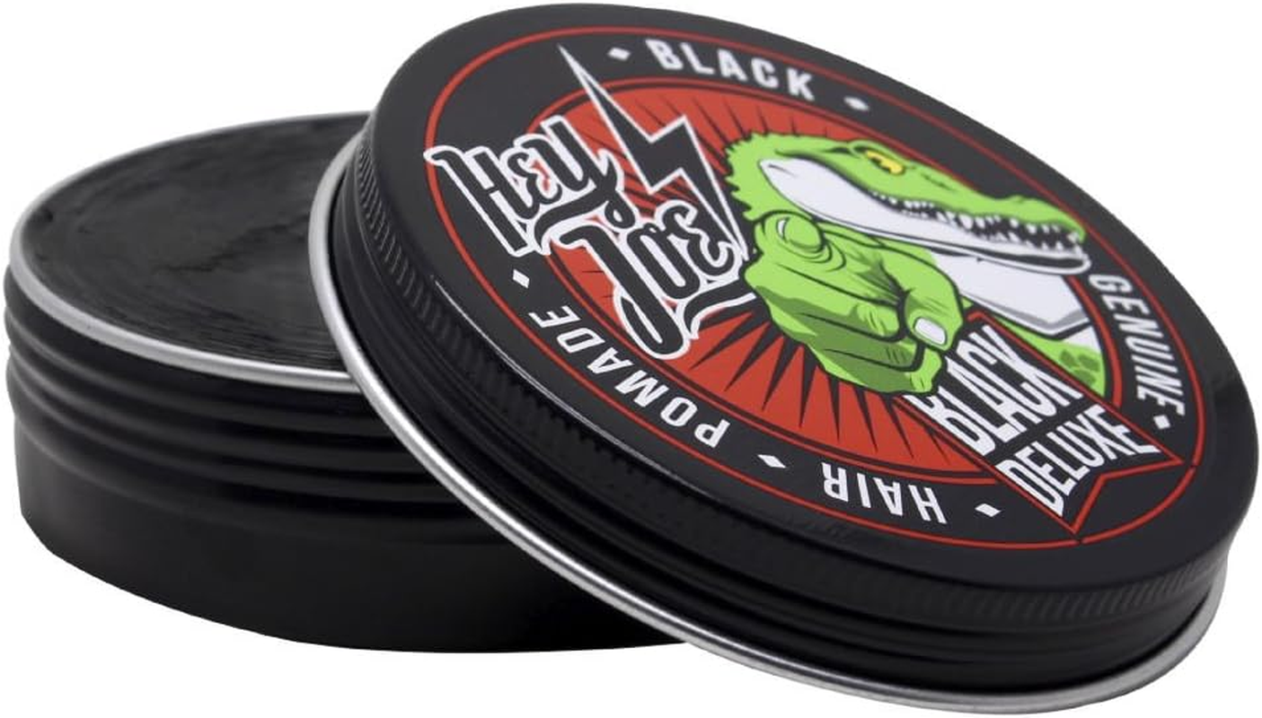 HEY JOE! Genuine Hair Pomade Men'S Black Deluxe 100 Ml Hair Pomade Men Black for White Hair or as a Colour Enhancer for Black Hair - Professional Hair Styling Products image number 3