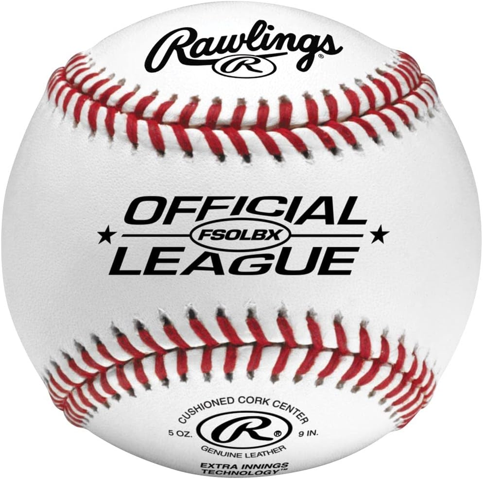 Rawlings | Flat Seam Practice Baseballs | FSOLBX | High School | 12 Count image number 1