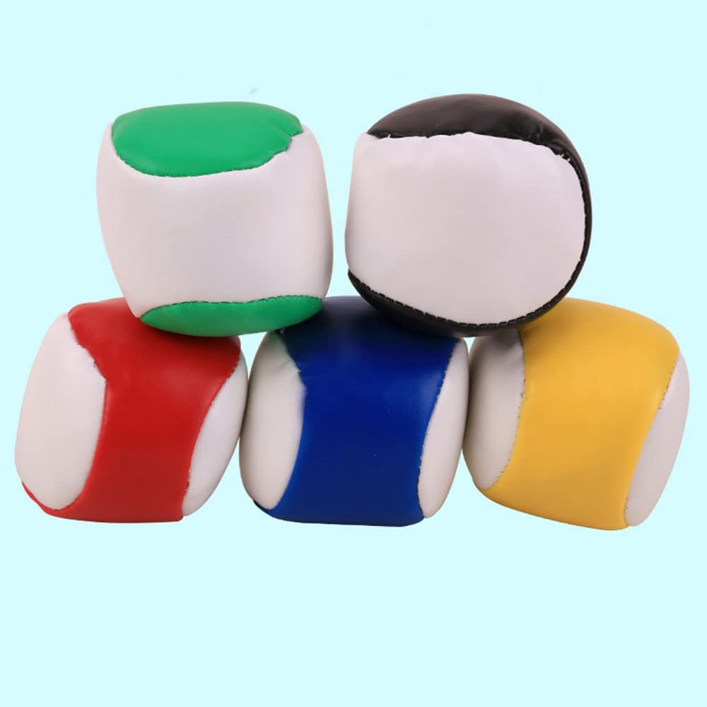 5 Packs Small Sandbag, Leather Sandbag,Throw Sandbag,Game Sandbag Ball,Kindergarten Balls Toys Throw Sandbags,Suitable for Children and Adults.(Yellow, Red, Black, Green, Blue) image number 6