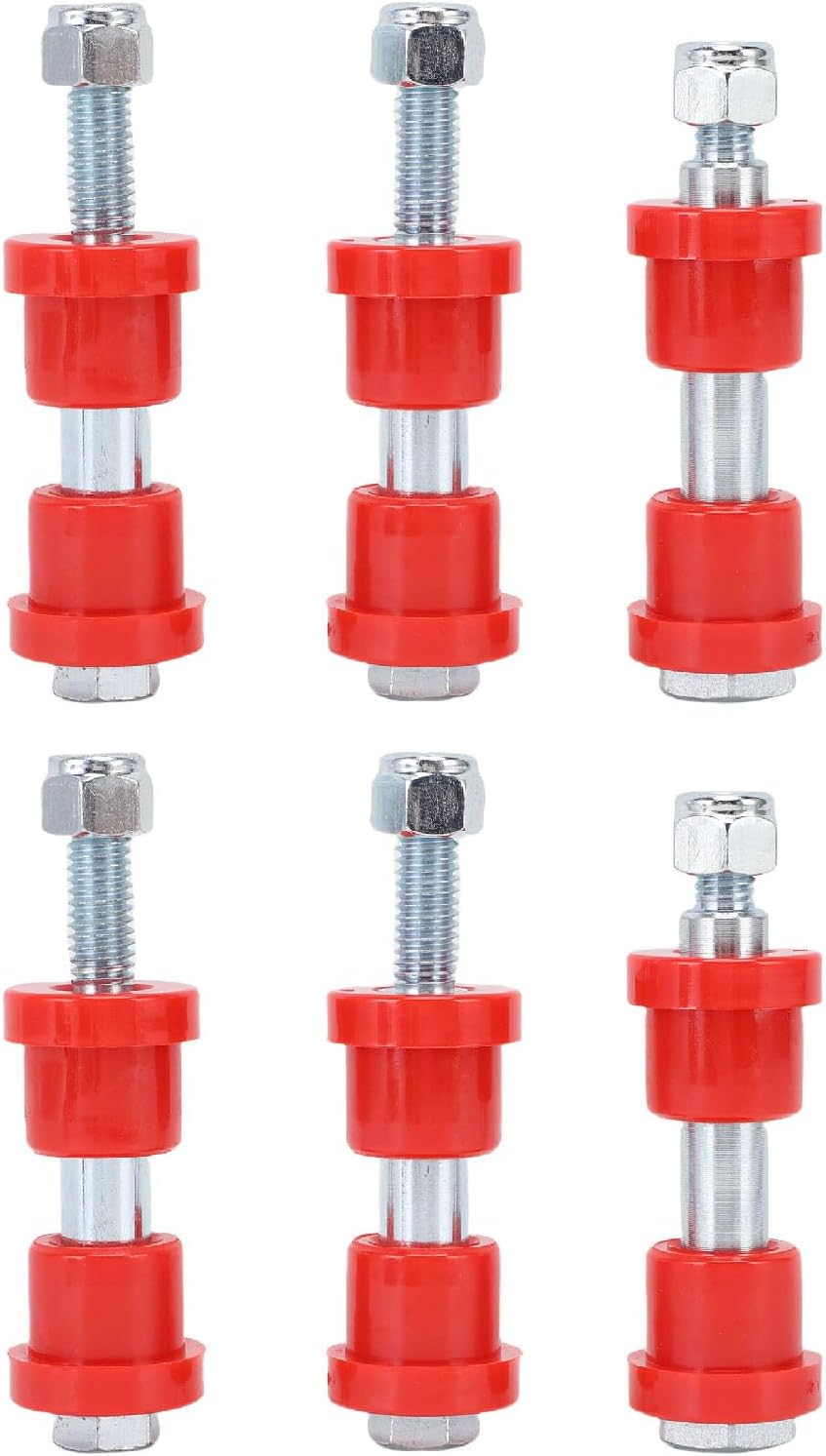 Zerodis Cart Accessories Bushing Kit Polyurethane Upgrade Noise-Reducing Design Fits 1994-Up Medalist DS EZGO TXT Leaf Spring Polyurethane Cart Bushings (Red)