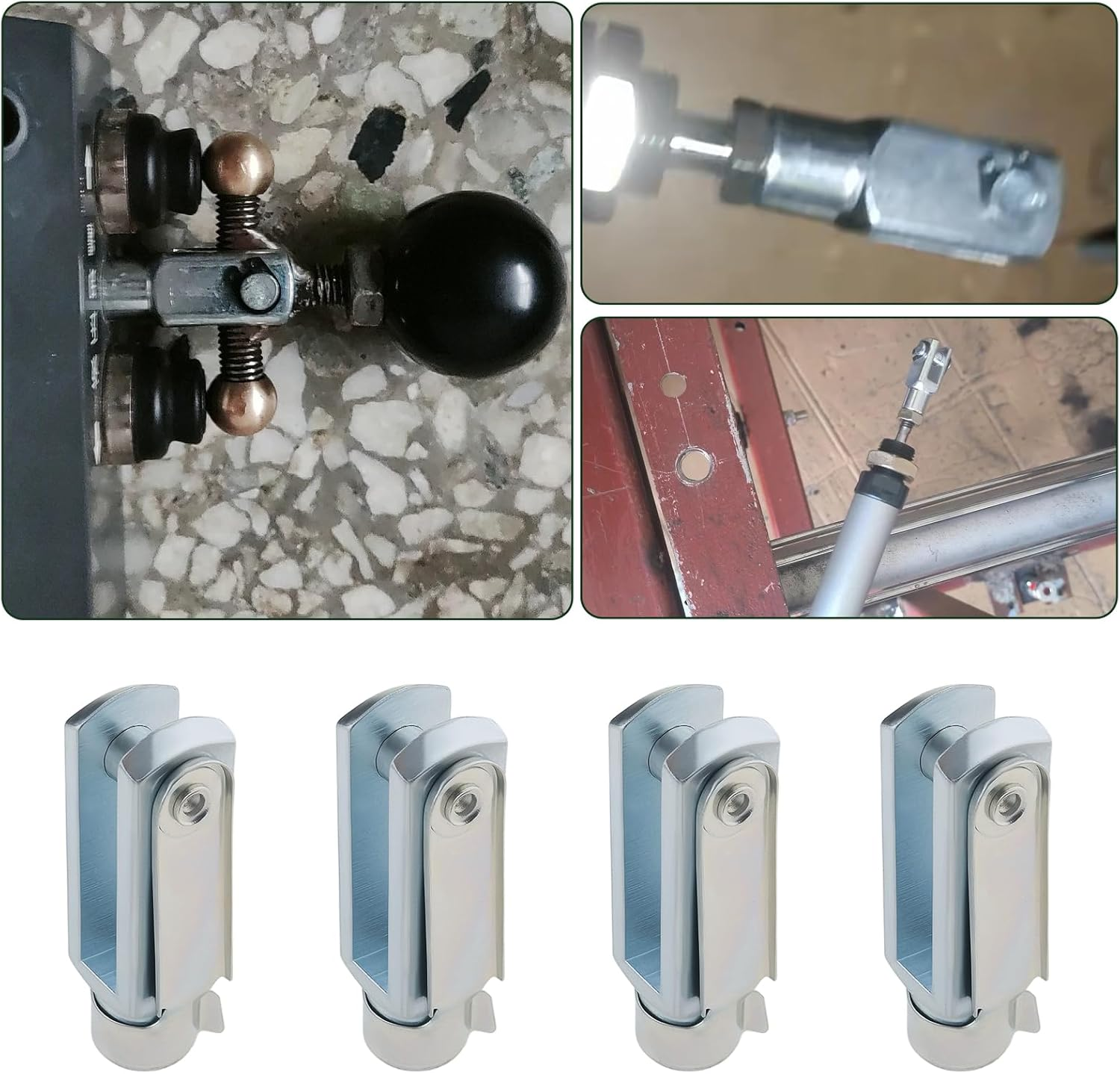 Be in Your Mind 4Pcs M6 Clevis Fork Long with Spring Pin Right Hand Thread Air Cylinder Rod Clevis End Female Thread Y Connector 43Mm Length image number 4