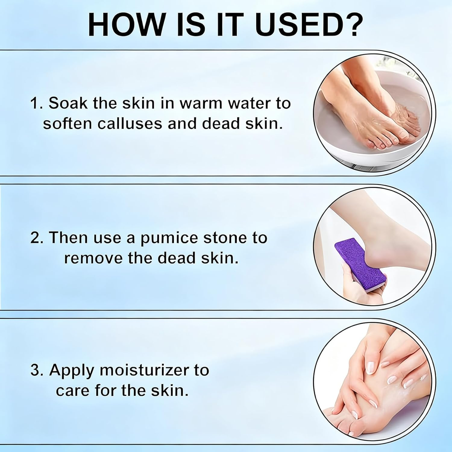 4 Pcs Purple Foot Callus Remover - Foot Exfoliator Pedicure Tool for Dead Skin Removal, at Home Pedicure Scrubber image number 3