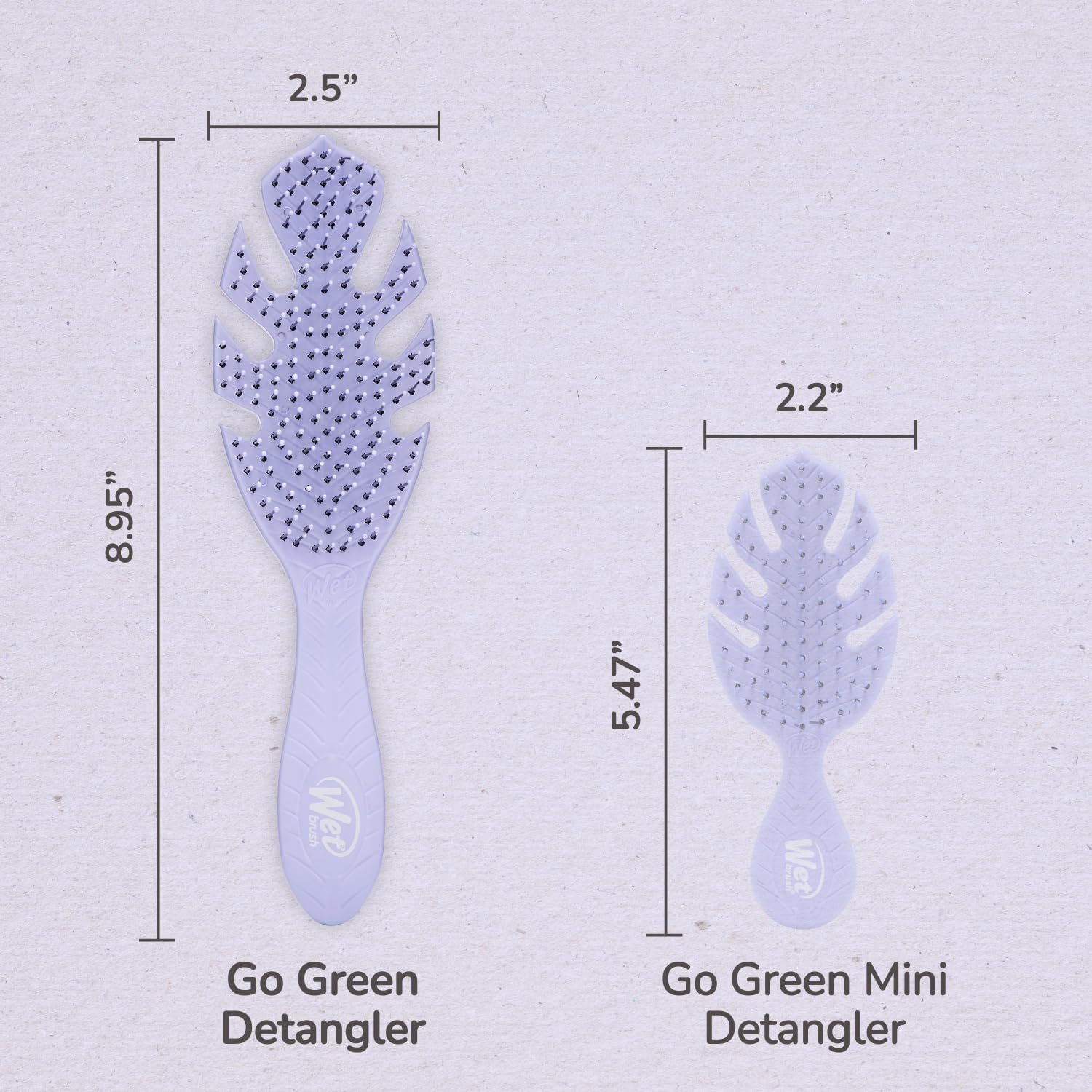 Wetbrush Go Green Detangler Hair Brush, Lavender - Go Green Oil Infused Shine Brush, Pink image number 2