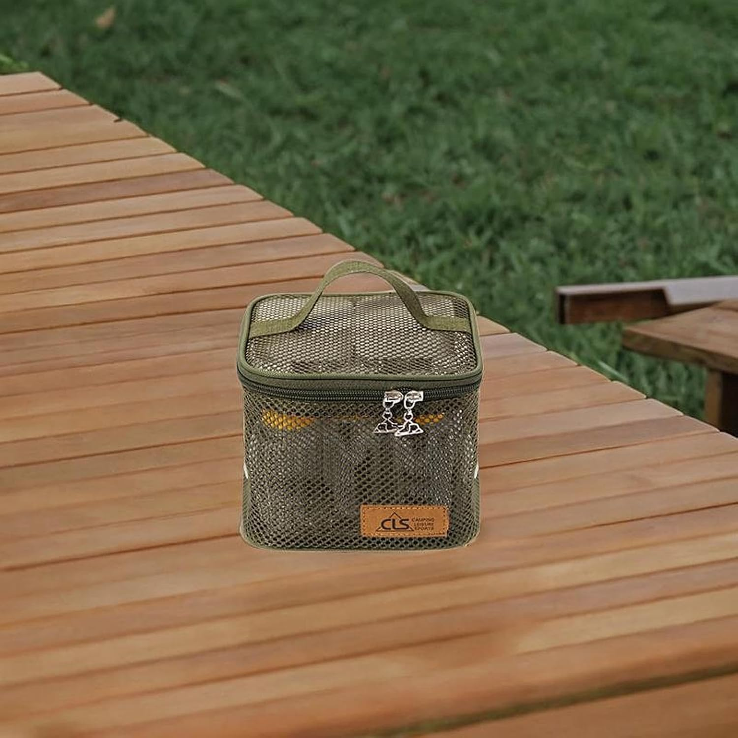 Zxpjkyu 6 Pcs Camping Spice Containers with Carry Bag for Outdoor, Green, as Described image number 6