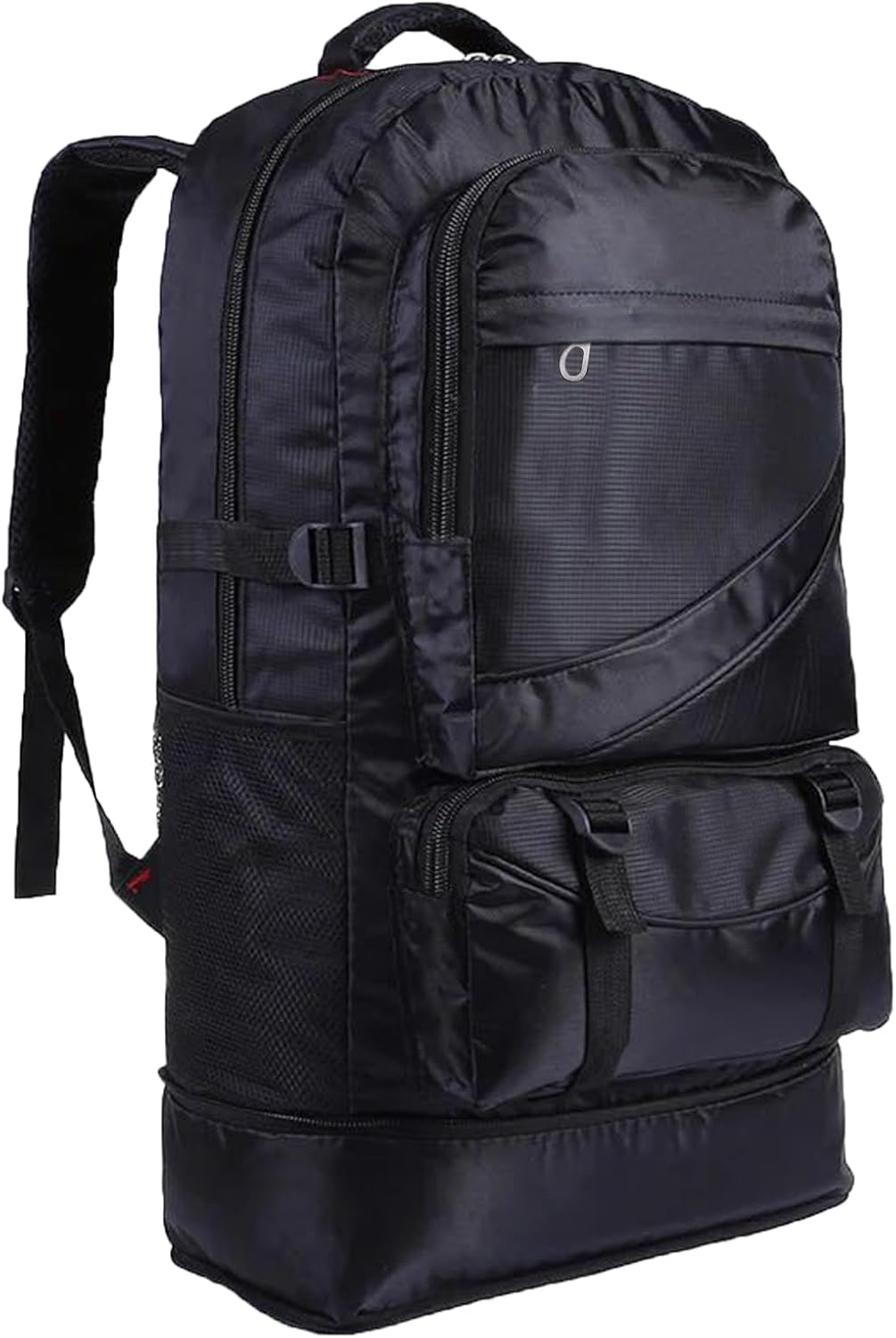 Toguma 65L Hiking Backpack Large Tactical Backpack for Woman Man Lightweight Travel Backpack Laptop Backpack for Climbing Camping Sport Outdoor (Black)