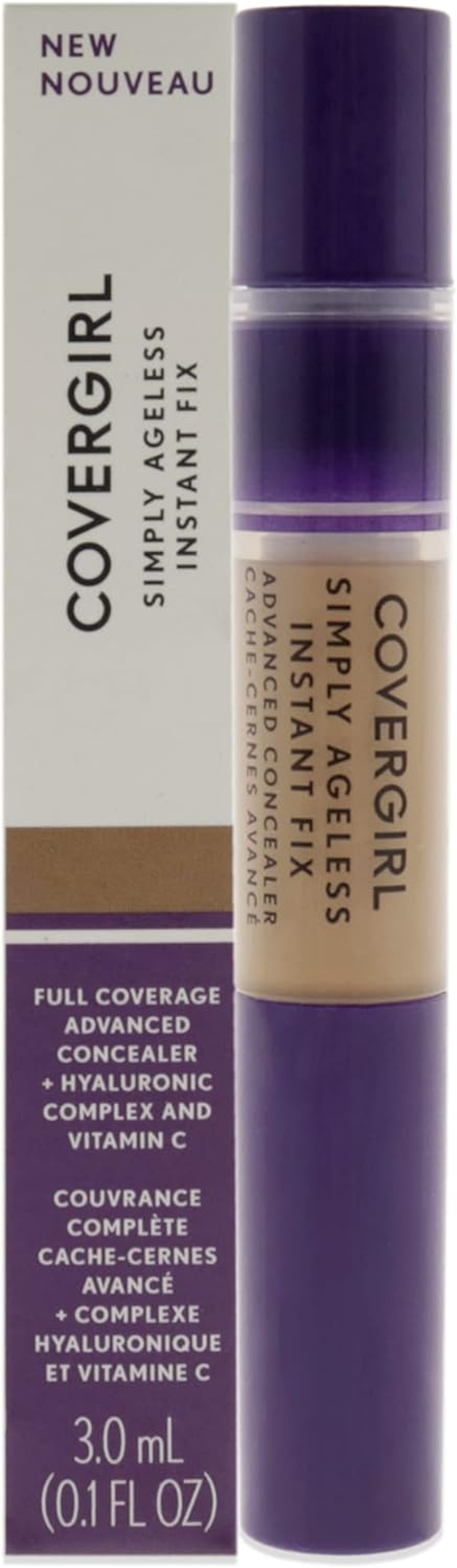 Covergirl Simply Ageless Instant Fix Advanced Concealer - 380 Caramel for Women 0.1 Oz Concealer