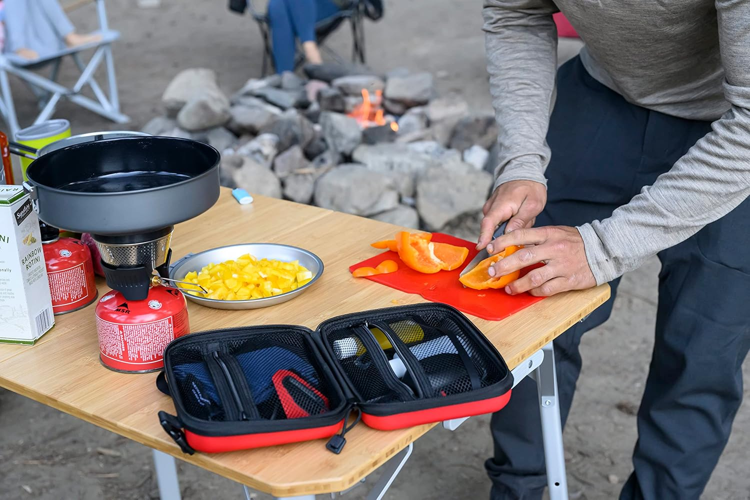 MSR Alpine Deluxe Kitchen Set, Red/Black image number 2