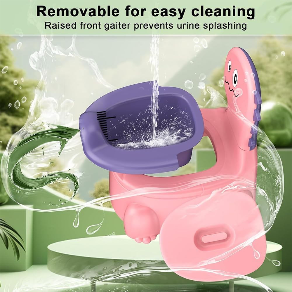Kids Potty Seat, Toddler Potty Chair with Lid, Portable Toilet Training Chair, Kids Potty Training Seat, Folding Toilet Seat, Safe Toddler Toilet, Children Emergency Toilets for Kid 1-6 Years image number 5