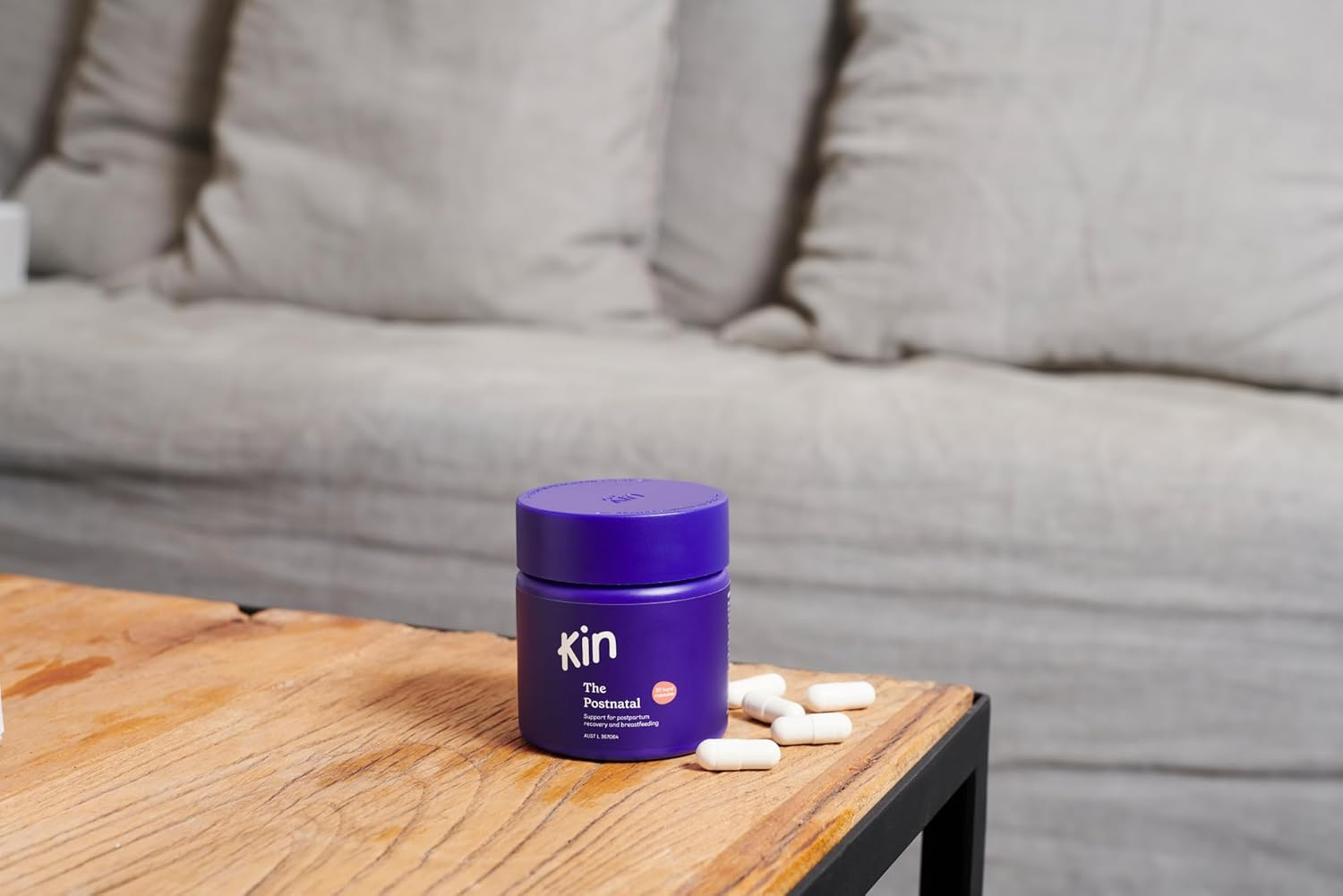 Kin the Postnatal 30 Capsules | Postnatal Vitamins | Essential Nutrients for New Mothers & Breastfeeding Support image number 2