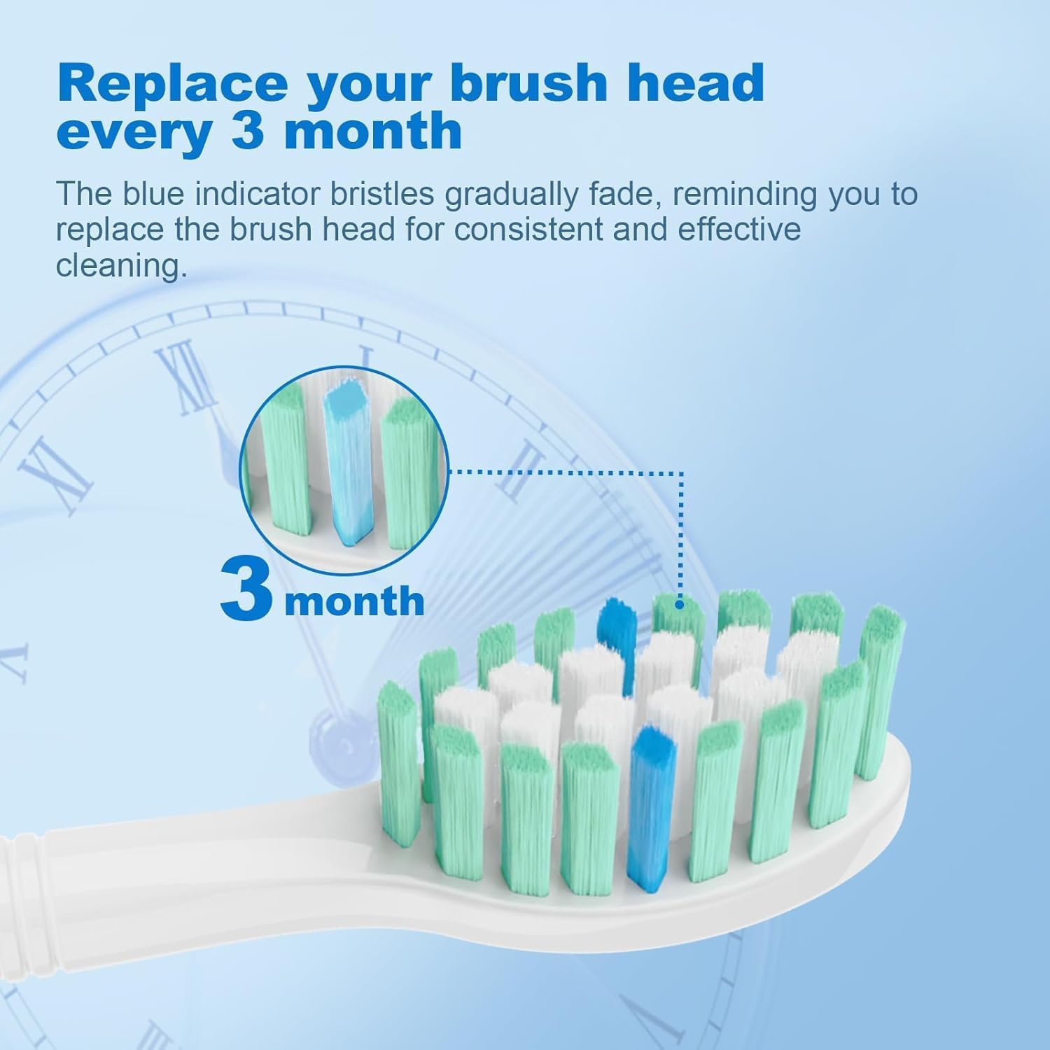 Replacement Toothbrush Heads Compatible with Philips Sonicare Electric Toothbrush, 6 Pack Soft Dupont Bristles, C1 C2 G2 W 4100 HX6062/65 and More Snap-On Handles image number 5