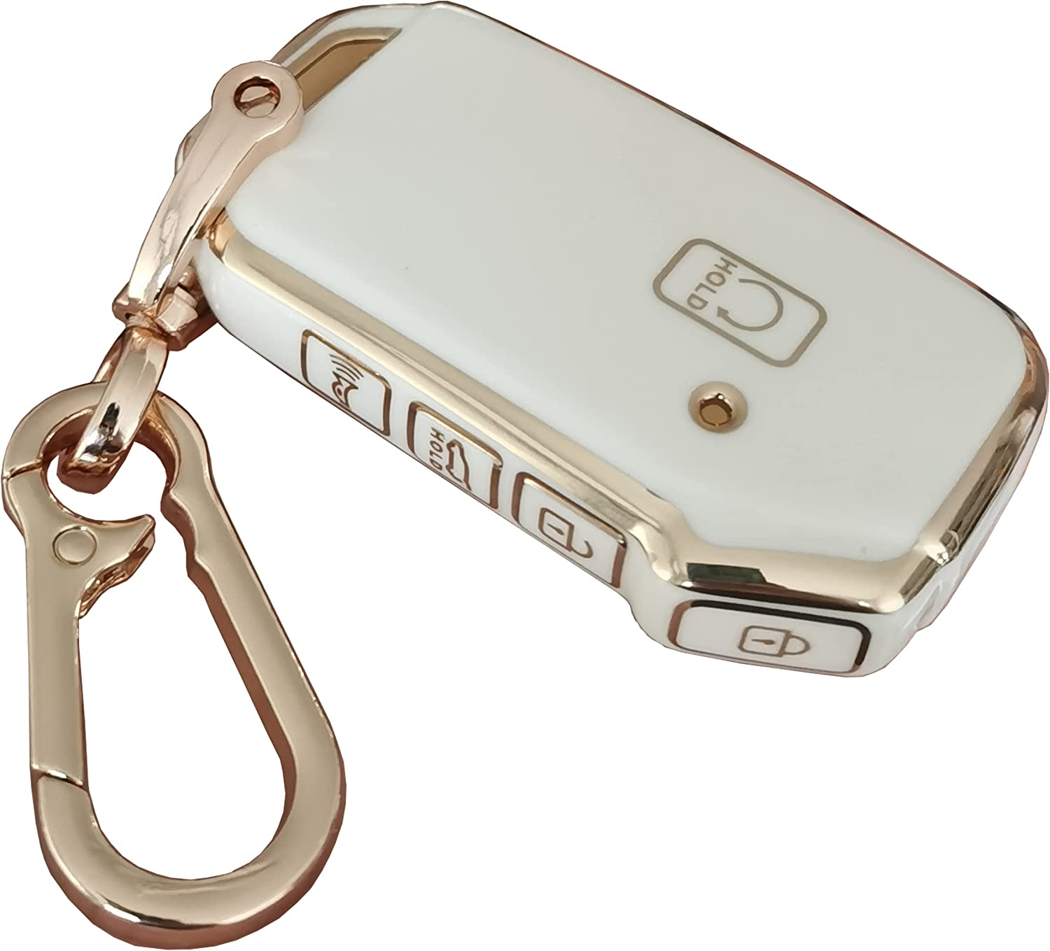 For Kia Key Fob Cover Keyless Remote Smart Key Shell with Keychain Fit for Kia Ceed Cerato Forte NIRO Seltos Sorento Soul Sportage Telluride (Pink)